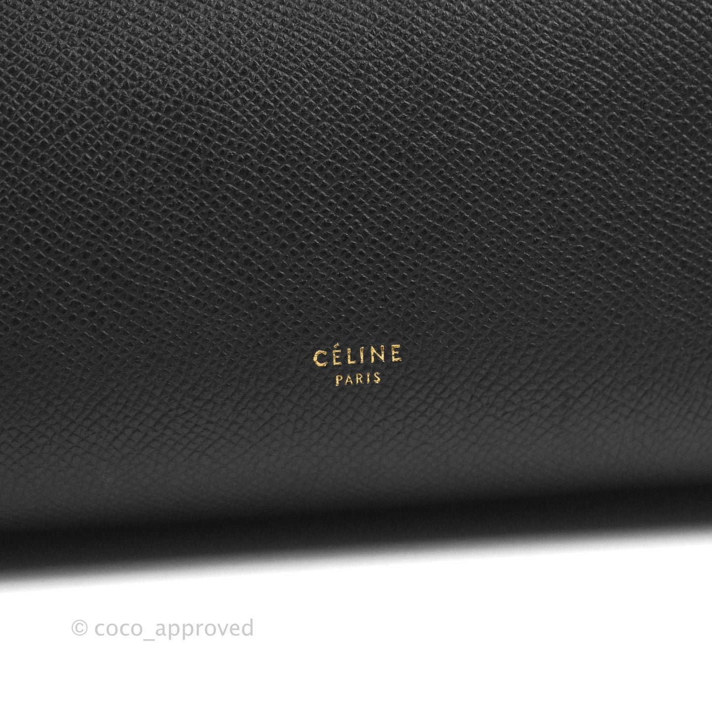 Celine Mini Belt Bag Black Grained Calfskin Gold Hardware