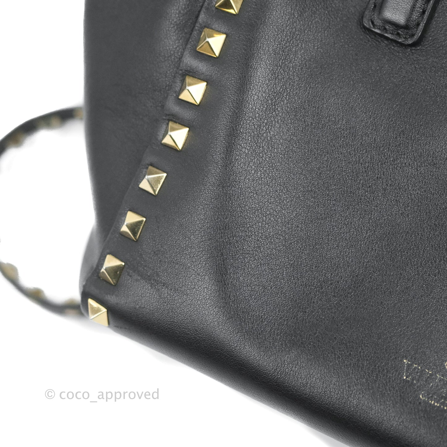 Valentino Garavani Small Rockstud Bag Black Calfskin