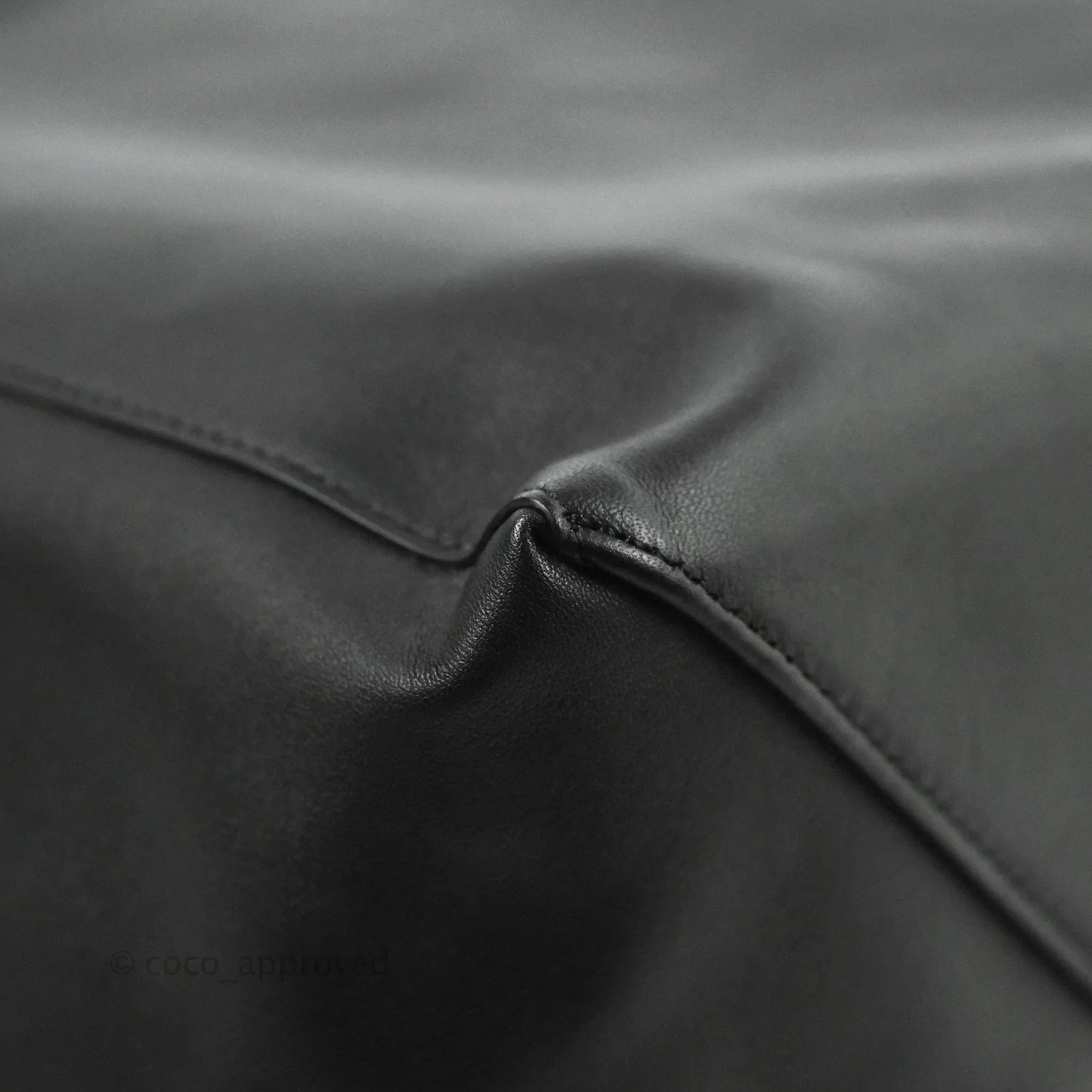Celine Large Horizontal Cabas Tote Bag Black Calfskin