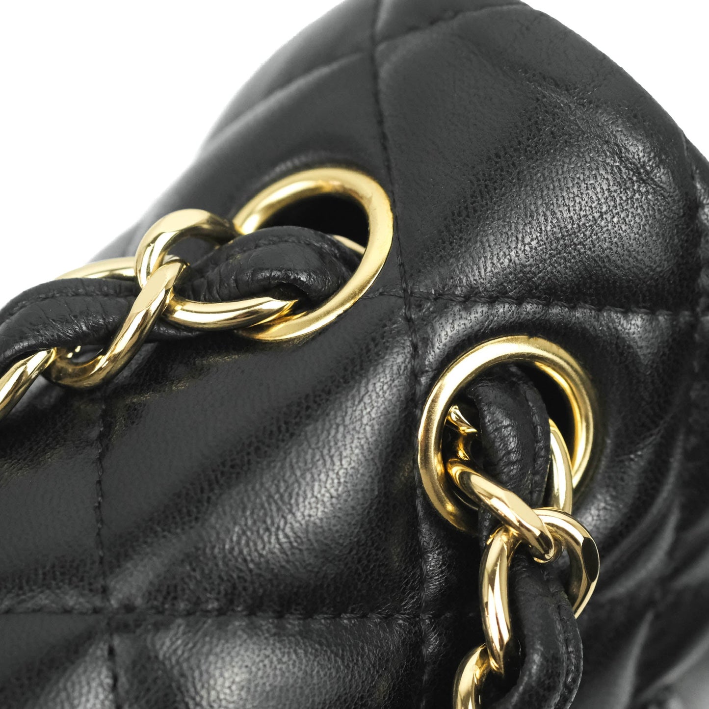 Chanel Jumbo Double Flap Black Lambskin Gold Hardware
