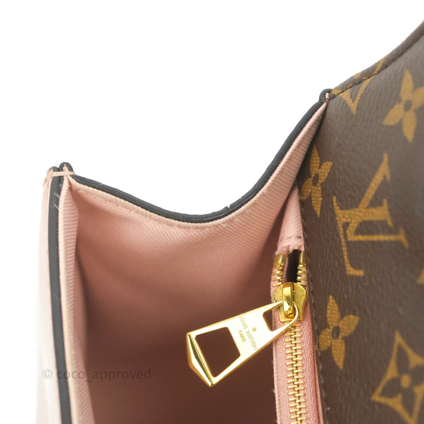 Louis Vuitton Cherrywood PM Handbag Patent Monogram Canvas