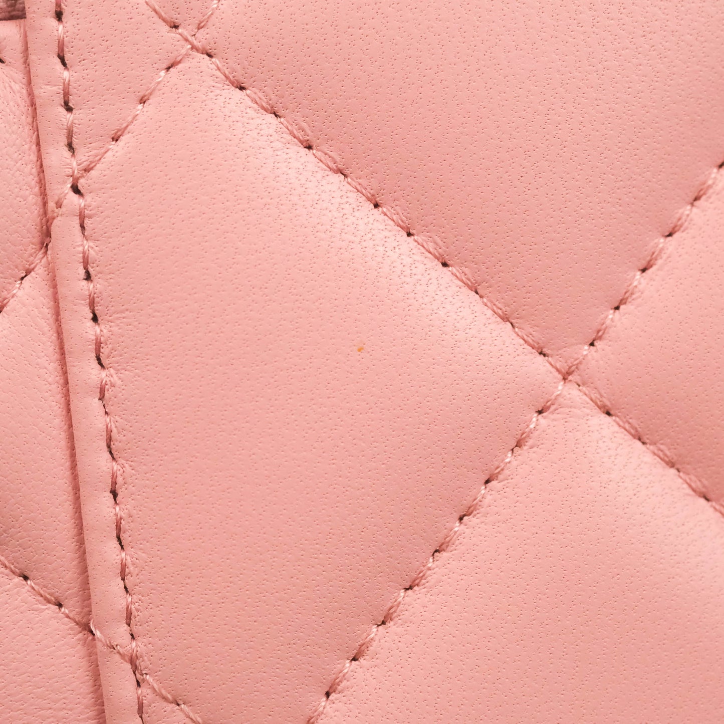Chanel Resin Elegant Chain Vanity Case Pink Lambskin Gold Hardware