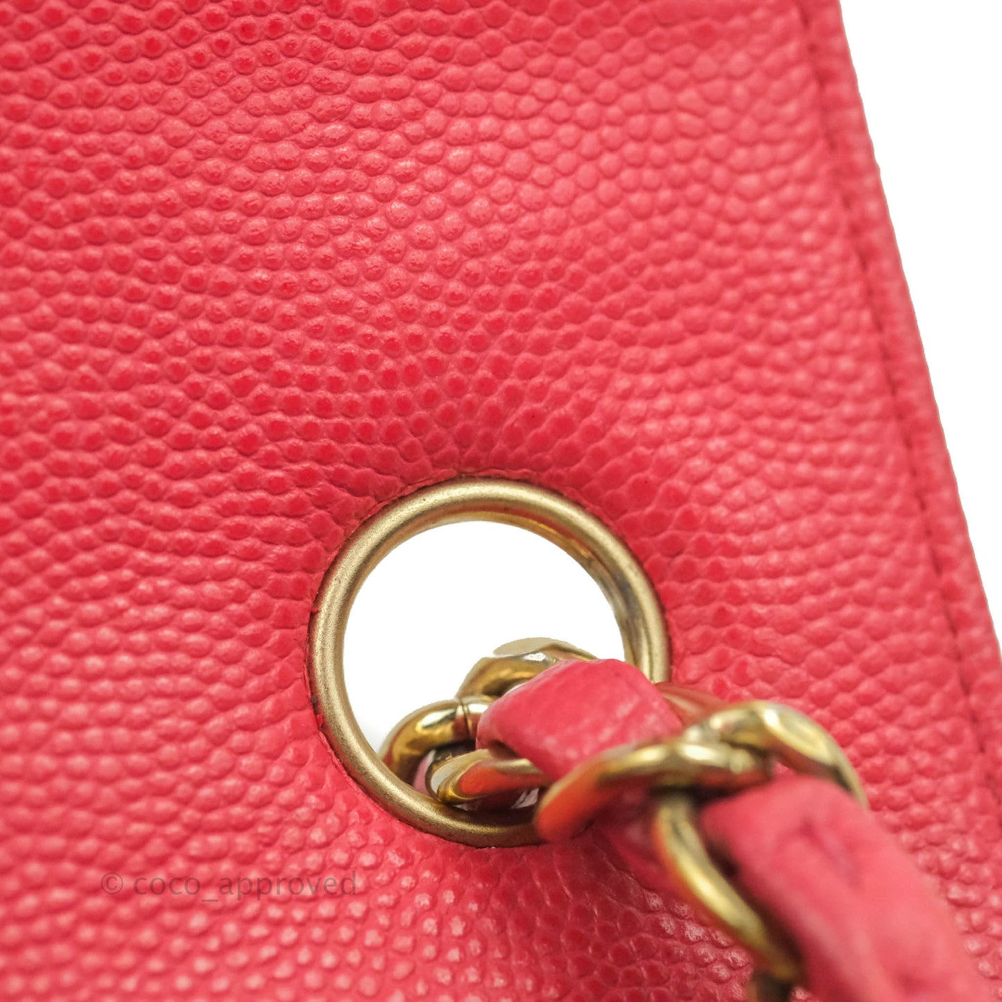 Chanel Quilted Mini Rectangular Flap Pink Caviar Gold Hardware 17C