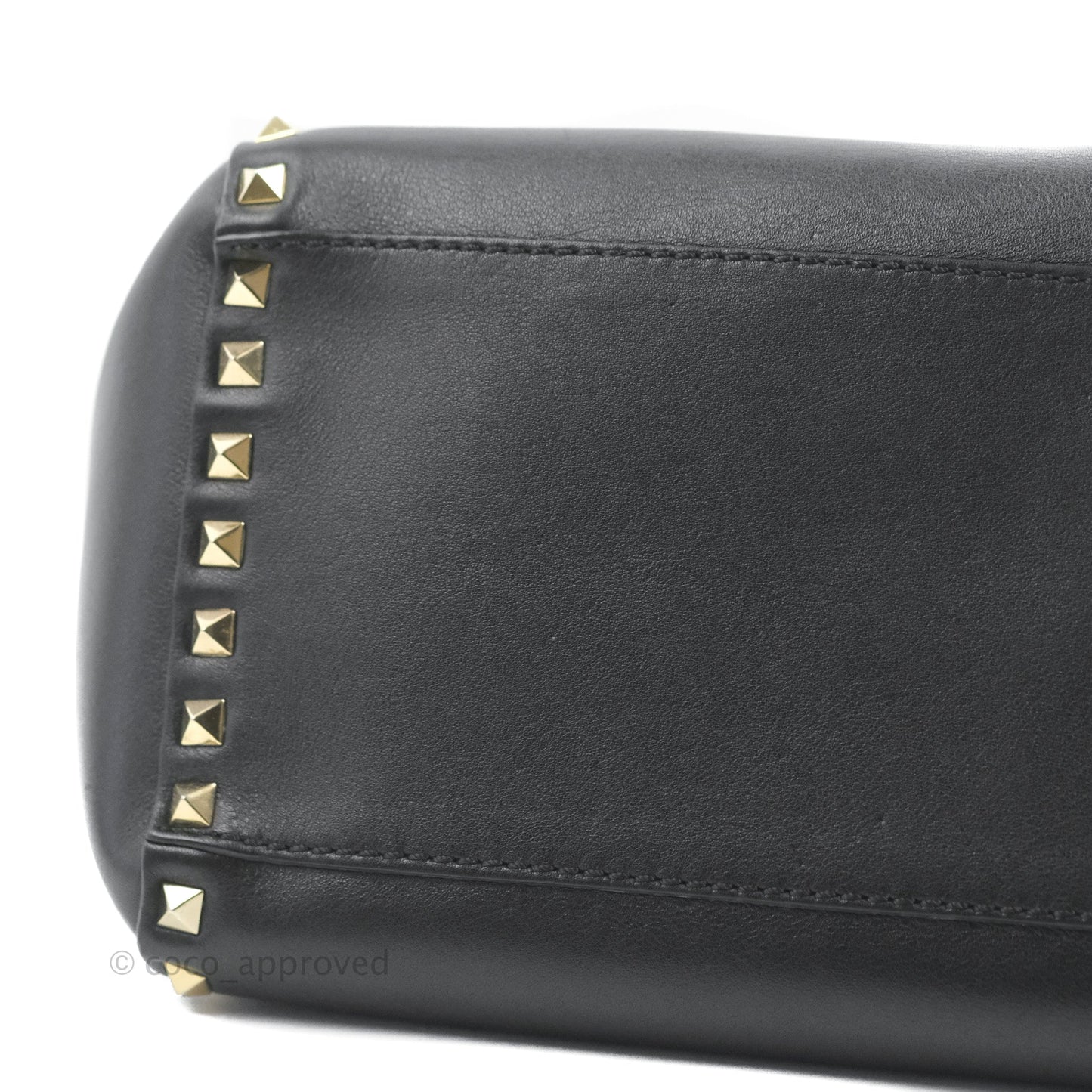 Valentino Garavani Small Rockstud Bag Black Calfskin