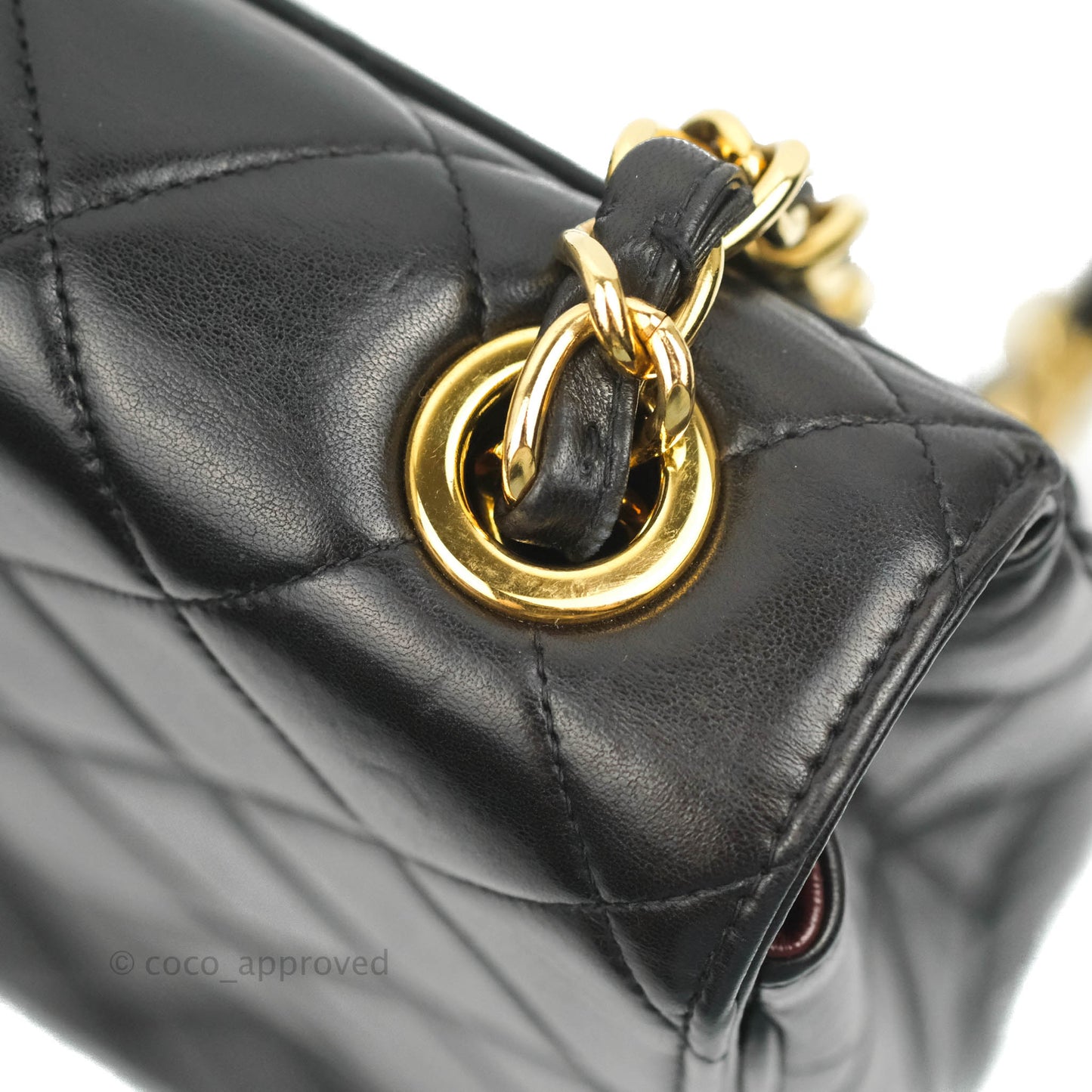 Chanel Quilted XL Vintage Black Lambskin Large 24K CC Bag