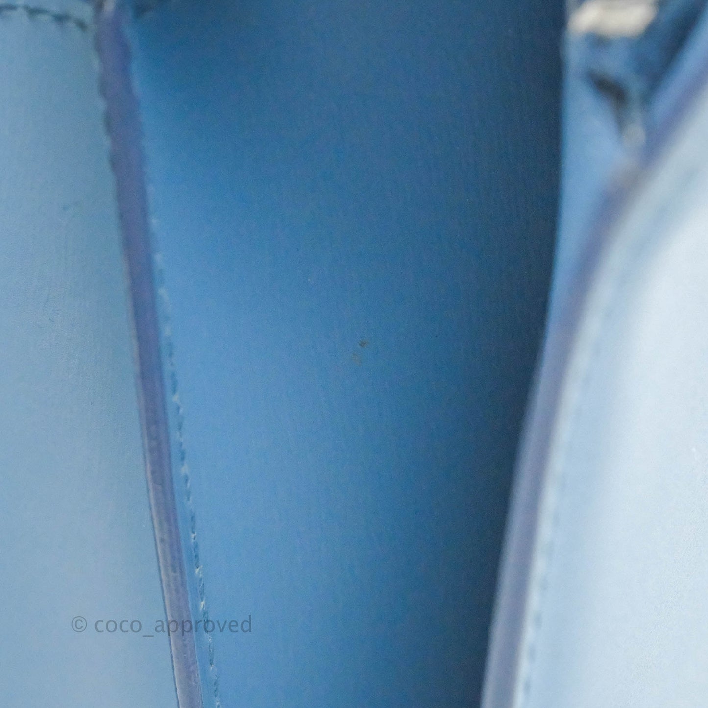 Celine Medium Classic Box Flap Blue Calfskin Silver Hardware