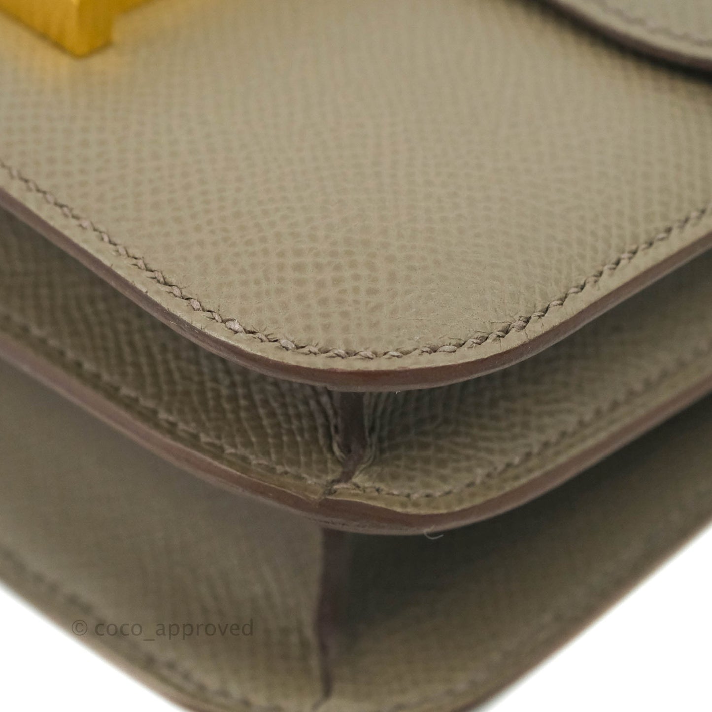 Hermès Constance Mini 18cm Etaine Epsom Gold Hardware