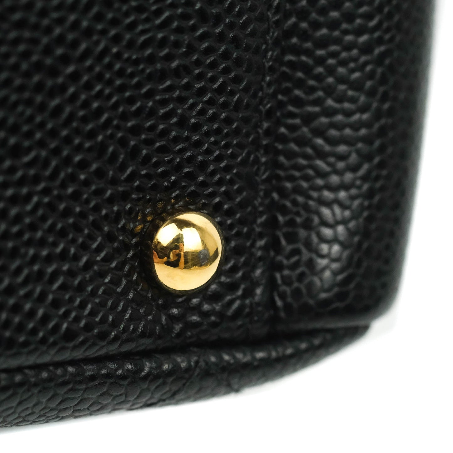Chanel PTT Petite Timeless Shopping Tote Bag Black Caviar Gold Hardware