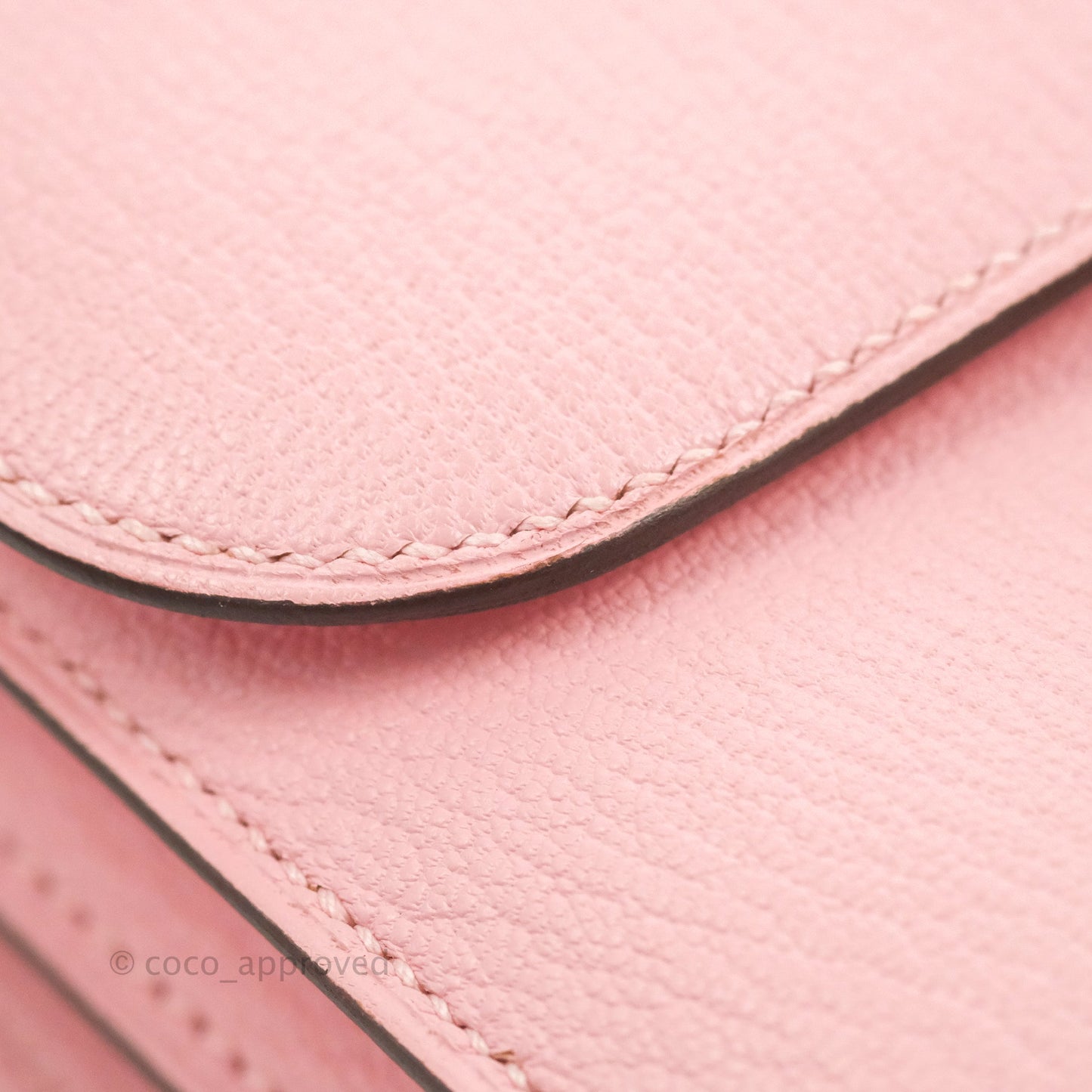 Hermès Constance III Mini 18cm Sakura Chevre Mysore Palladium Hardware