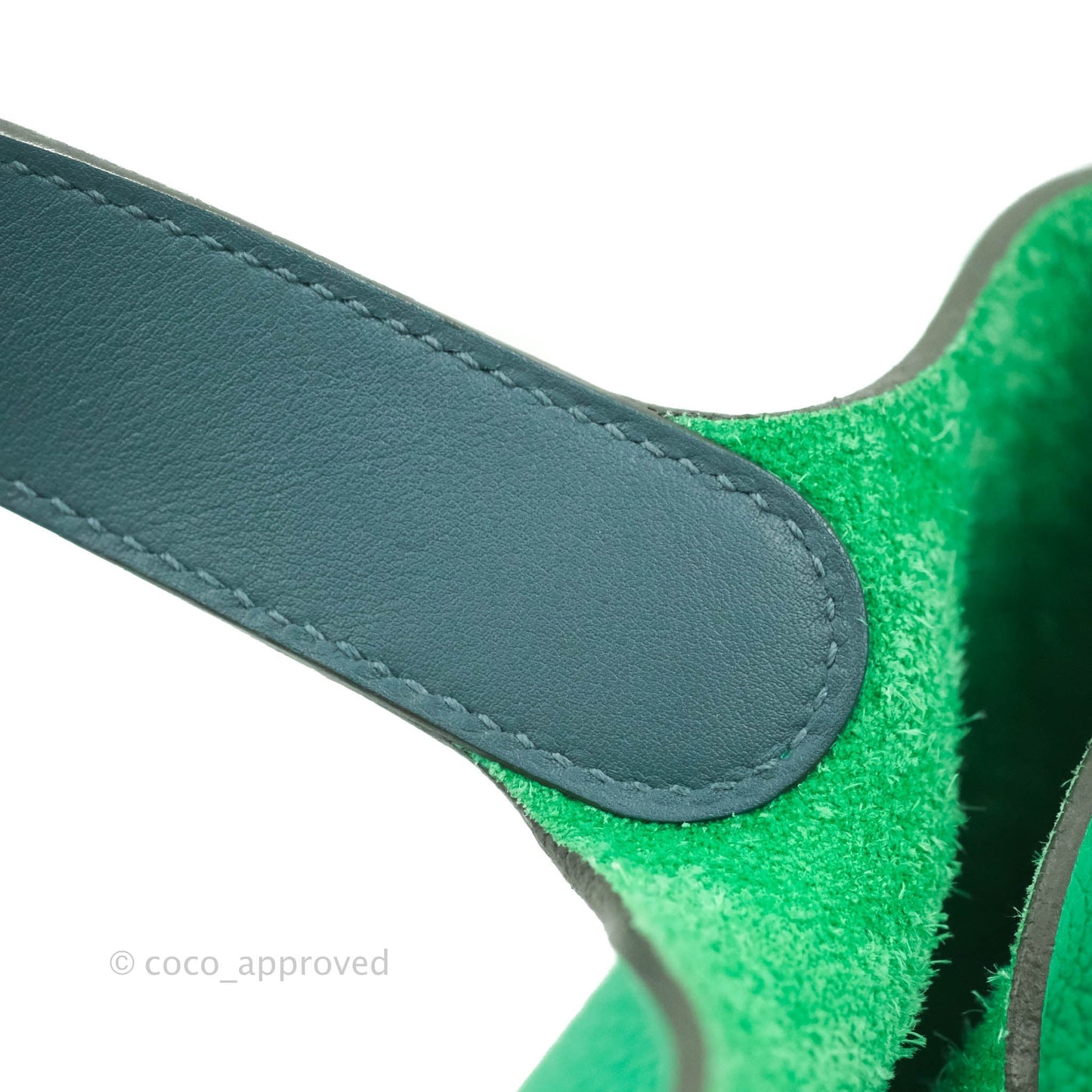 Hermès Picotin 22 Clemence Menthe/Vert Bosphore Palladium Hardware