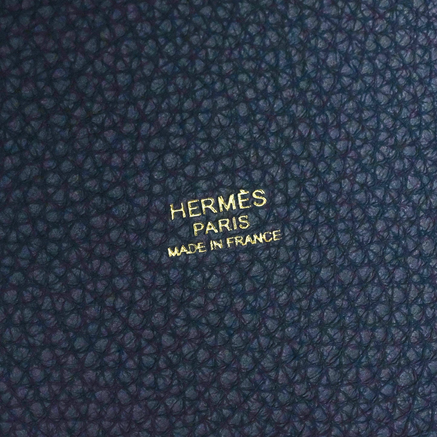 Hermès Picotin 22 Clemence Bleu Nuit Gold Hardware