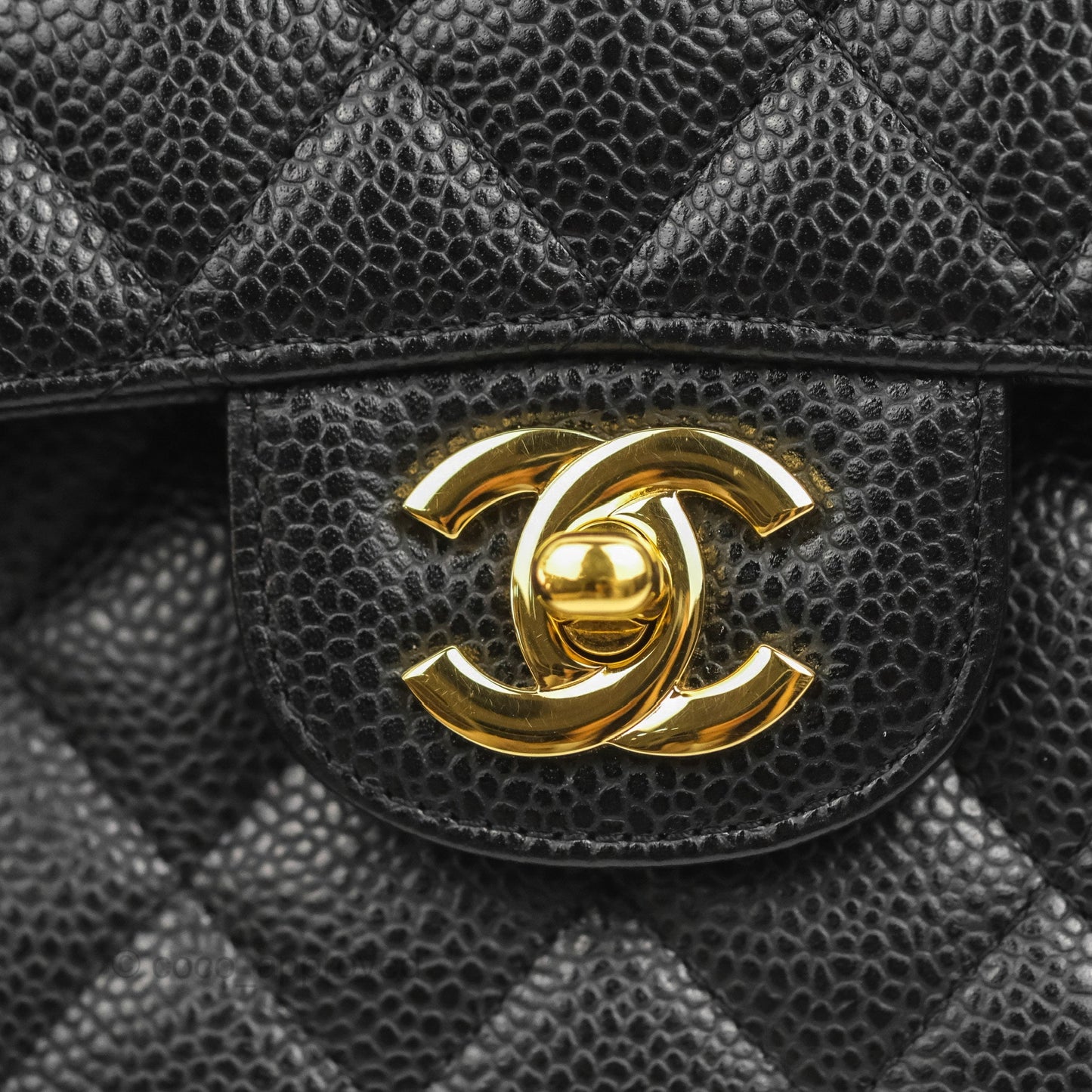 Chanel Small Classic Quilted Flap Black Caviar Gold Hardware