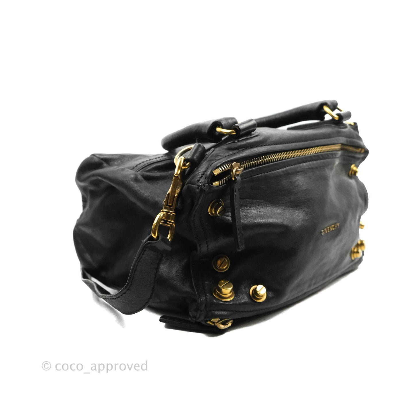 Givenchy Pandora Medium Black Leather Shoulder Bag
