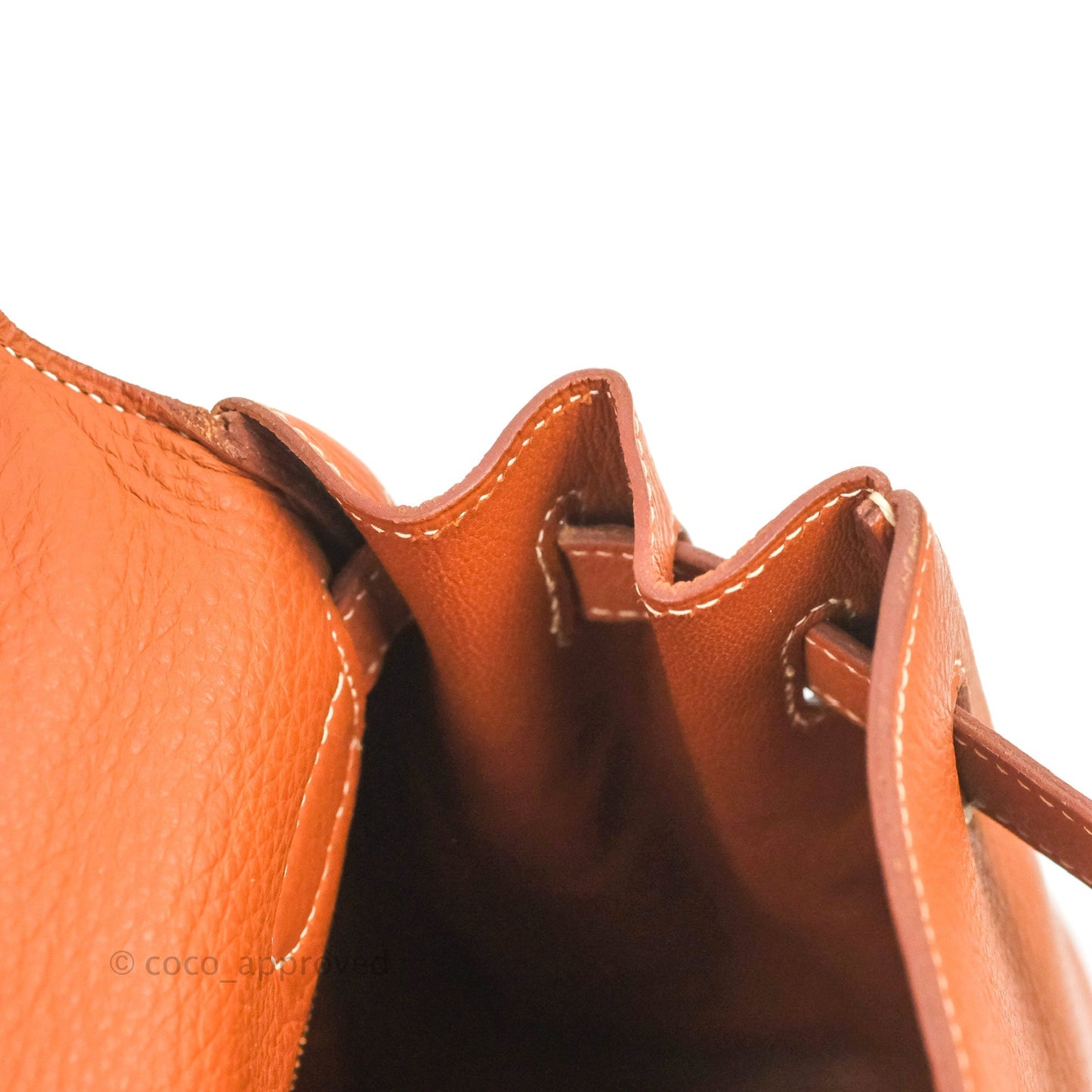 Hermès Kelly 32 Retourne Gold Clemence Gold Hardware