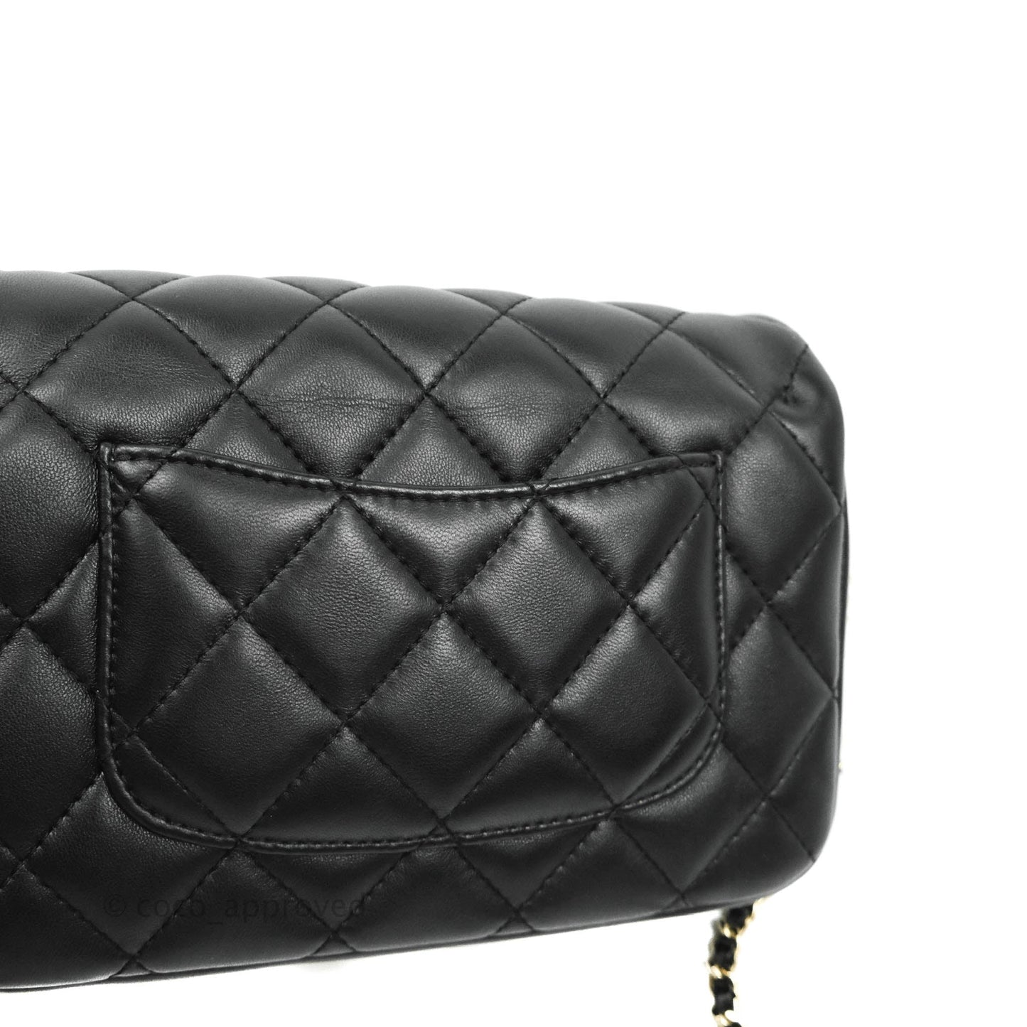 Chanel Quilted Small My Precious Flap Black Lambskin Gold Hardware