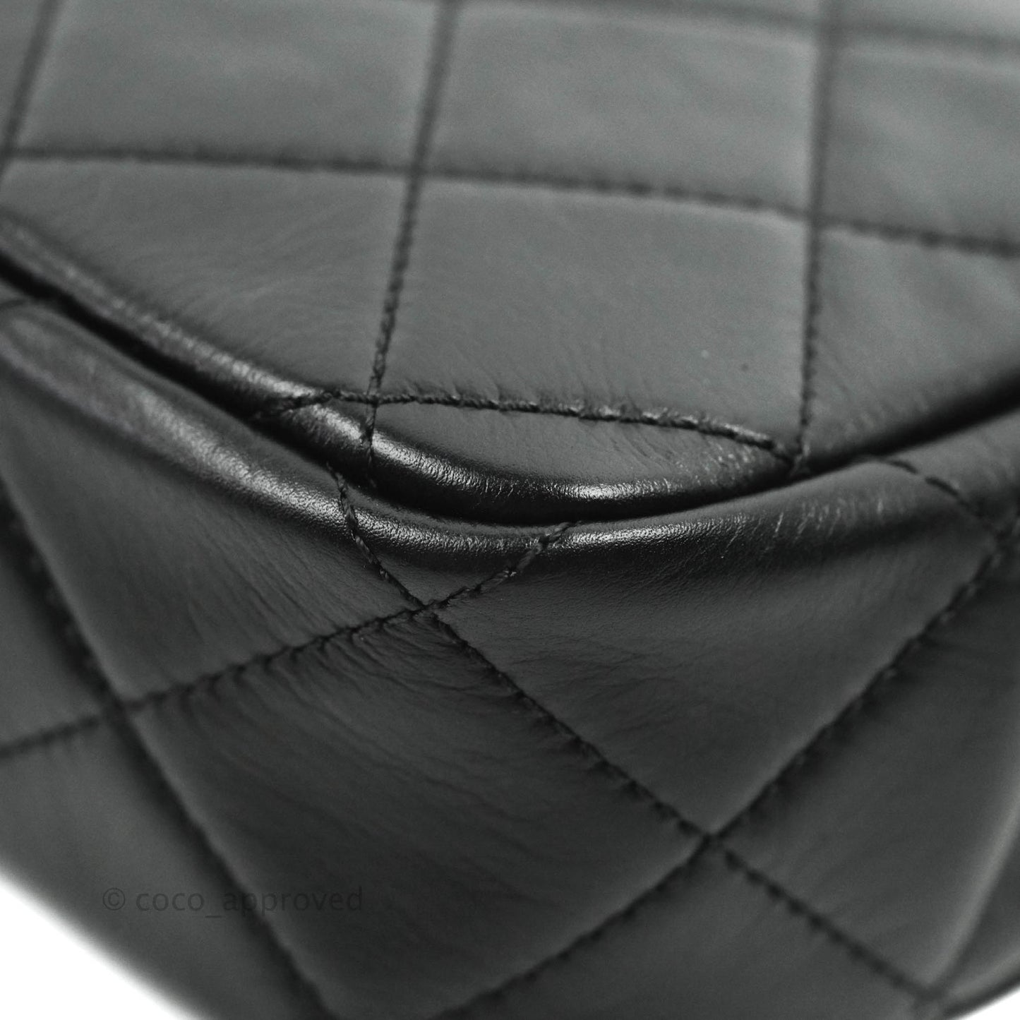Chanel Quilted Small Crystal Pearls Flap Black Calfskin Gold Hardware 20K