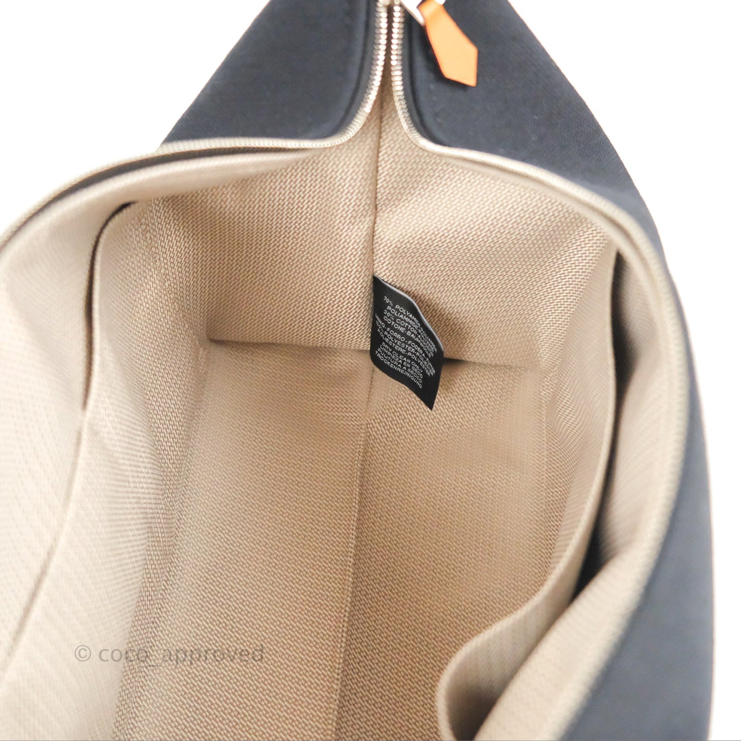 Hermès Large Bride-A-Brac Navy Canvas