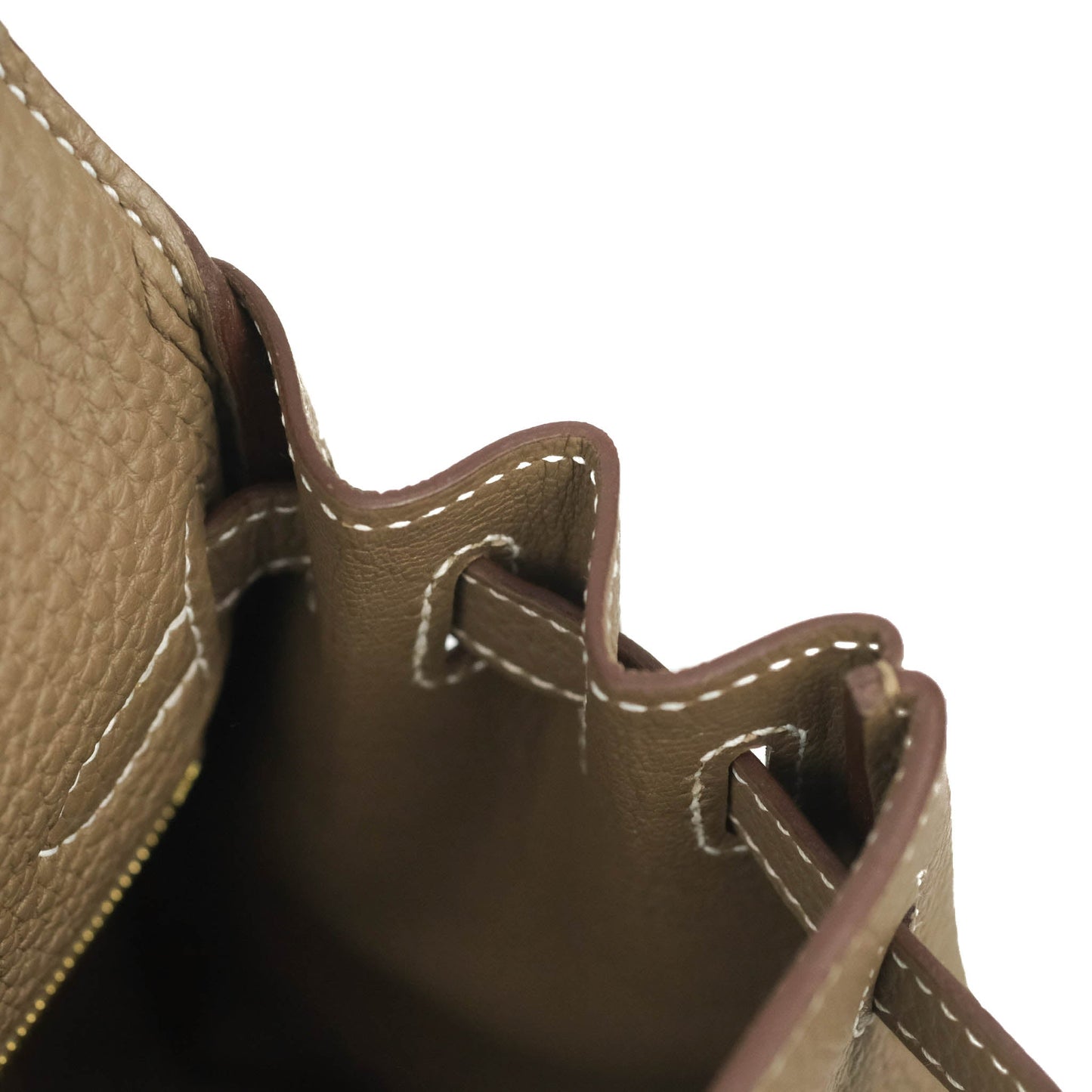 [DM to purchase] Hermès Retourne Kelly 25 Etoupe 18 Veau Togo Gold Hardware