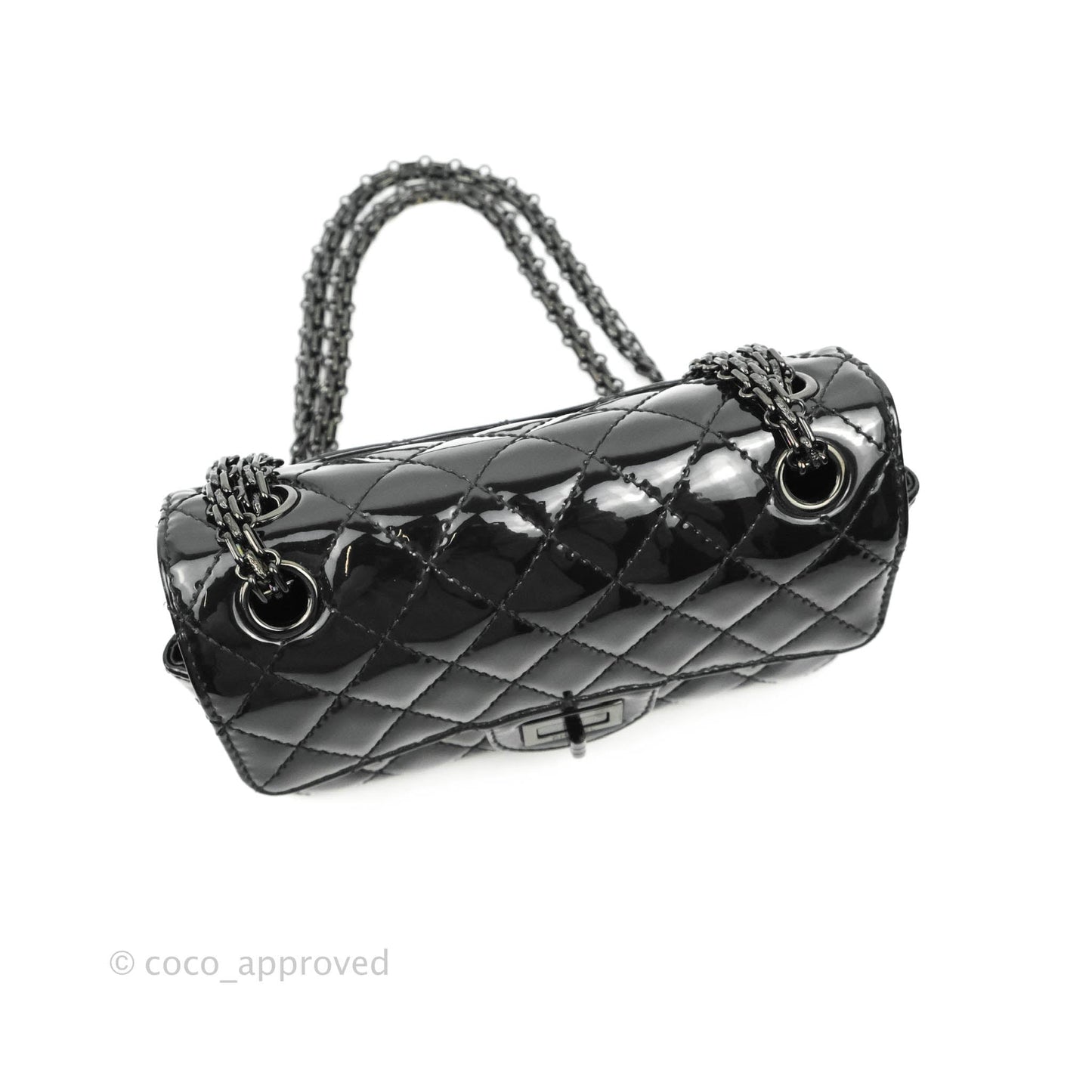 Chanel Quilted Mini Reissue 224 So Black Patent