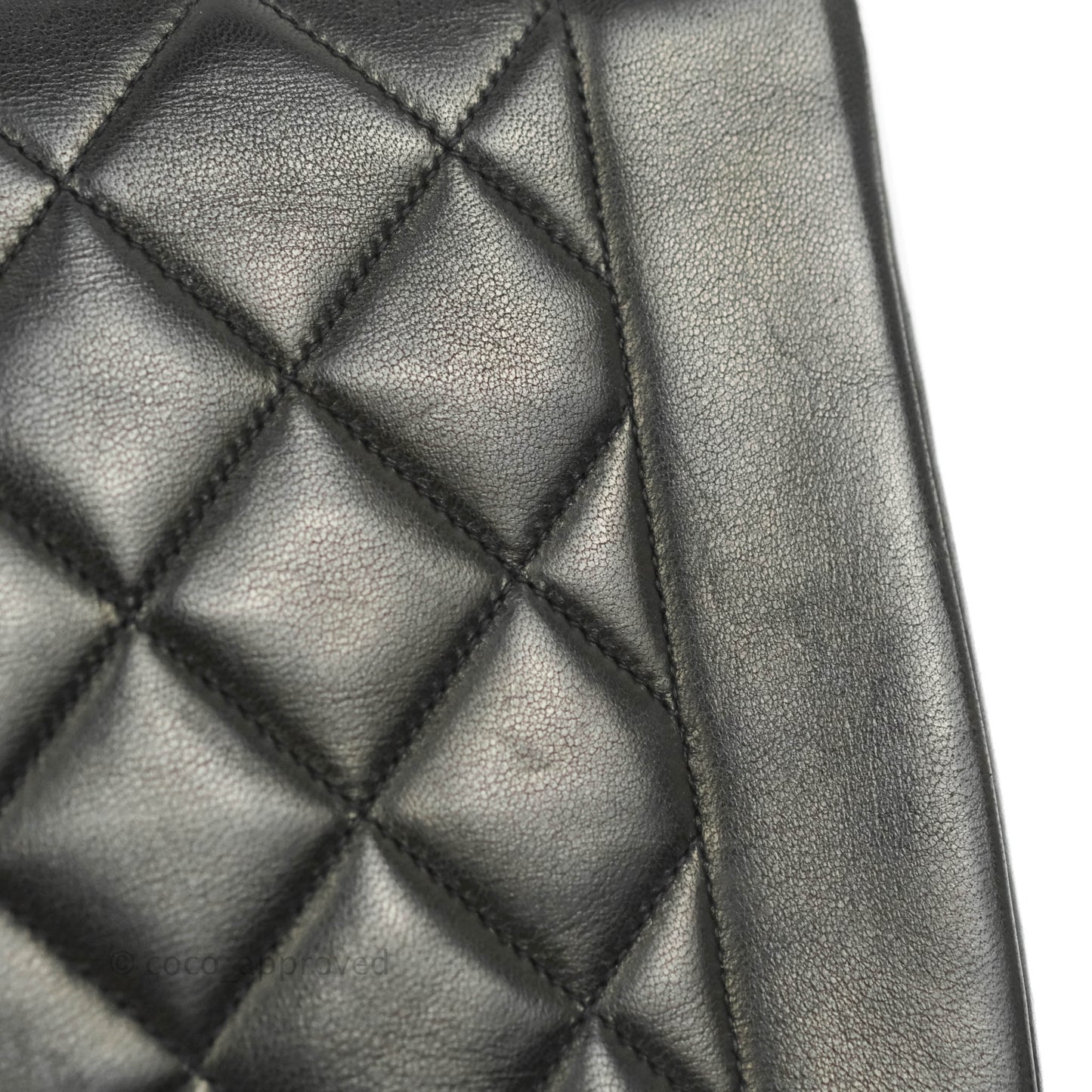 Chanel Vintage Quilted Medium Classic Diana Flap Bag Black Lambskin 24K Gold Hardware