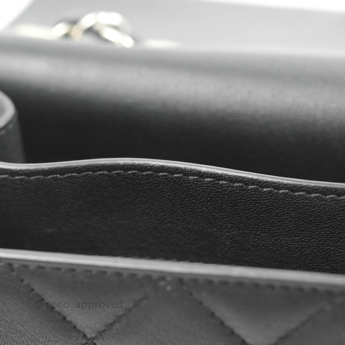 Chanel Quilted Mini Urban Companion Flap Black Calfskin Silver Hardware