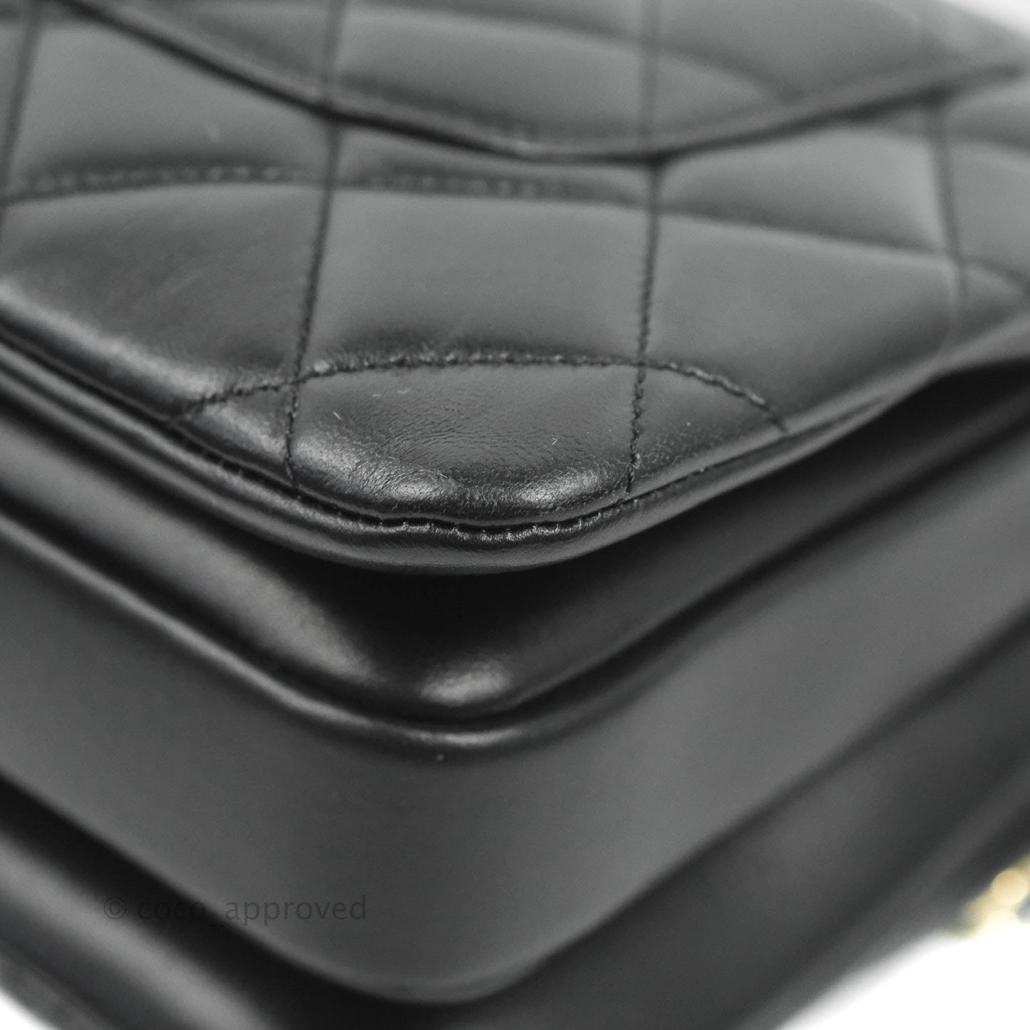 Chanel Small Trendy CC Black Lambskin Gold Hardware