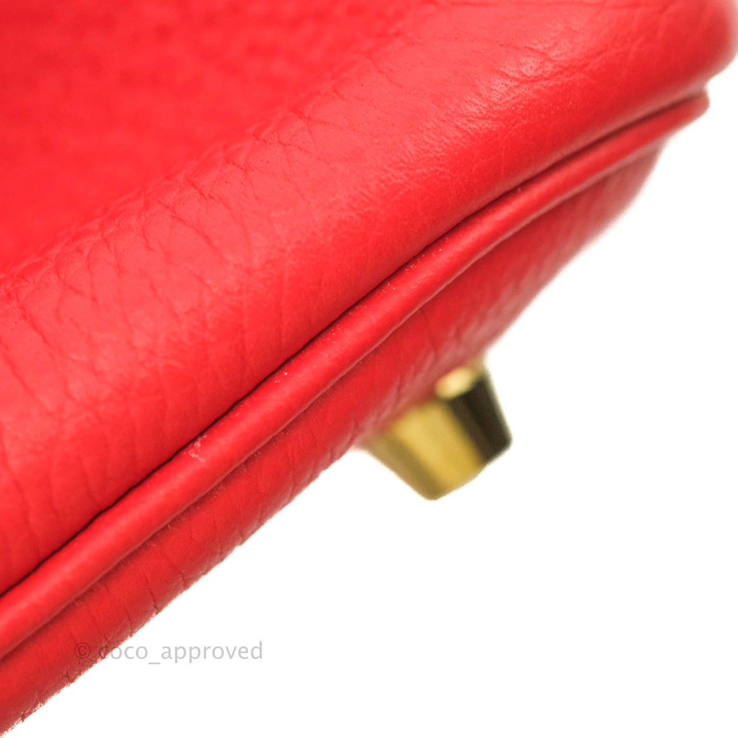 Hermès Picotin 22 Clemence Rouge de Coeur Gold Hardware