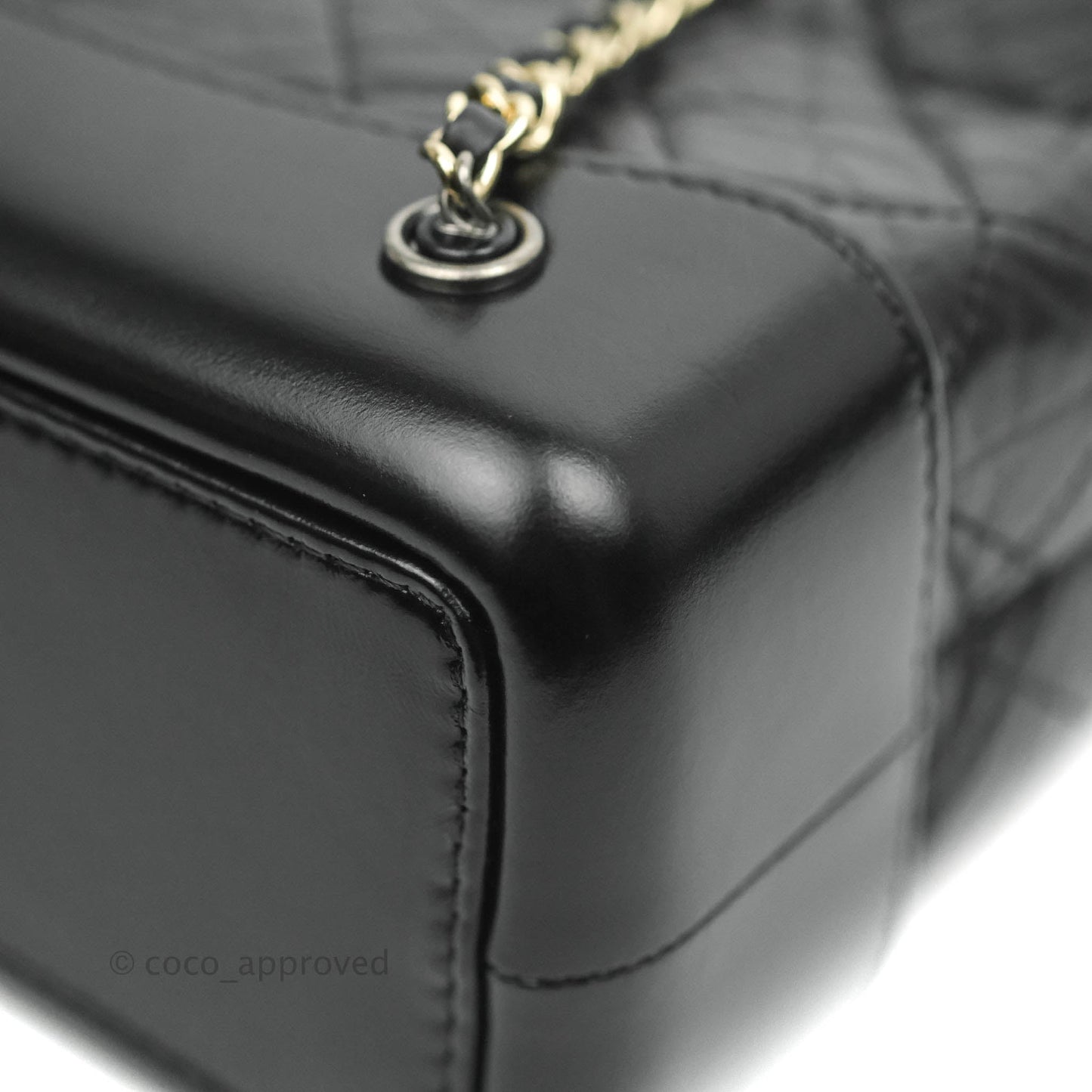 Chanel Small Gabrielle Backpack Black Aged Calfskin