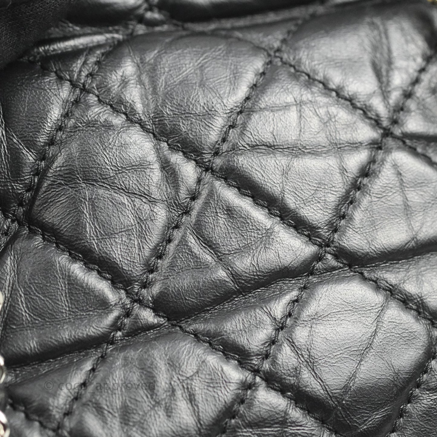 Chanel Medium Gabrielle Backpack Black Aged Calfskin