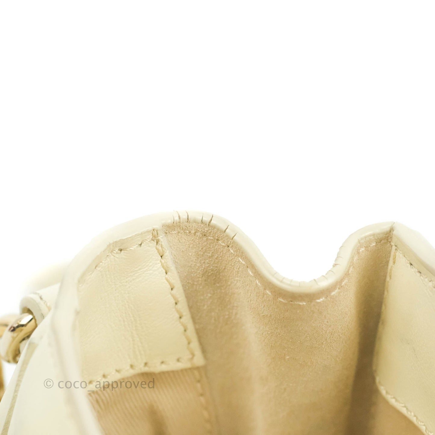 Chloé Mini Faye Backpack Ivory White Calfskin