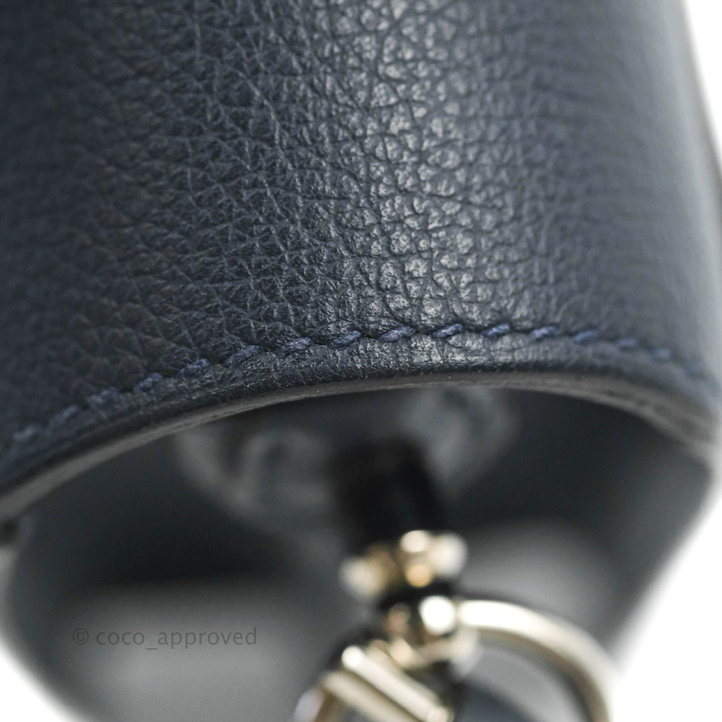 Hermès Roulis Mini 18 Bleu Nuit Evercolor Palladium Hardware