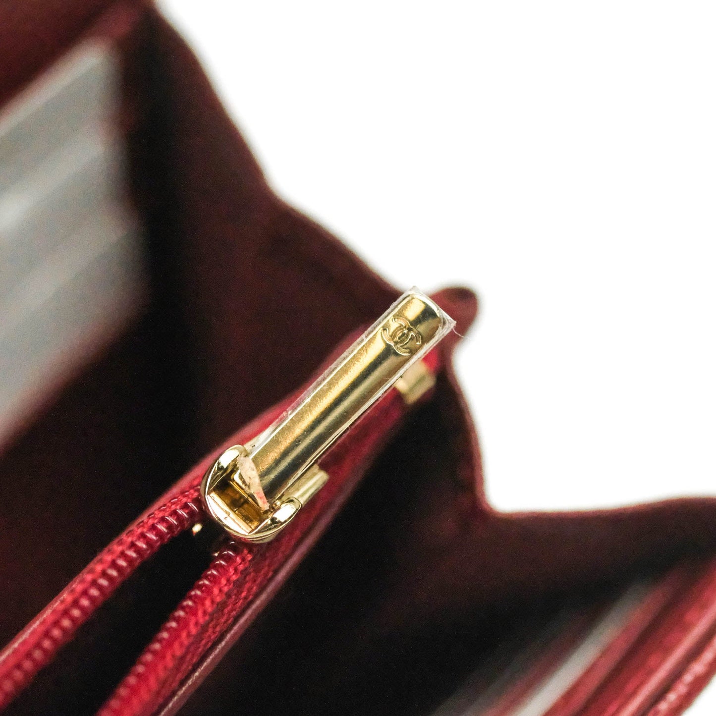 Chanel Caviar Quilted Long Flap Wallet Burgundy Caviar Gold Hardware