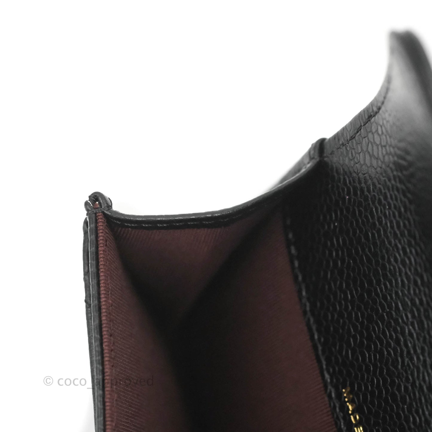 Chanel Quilted Flap Card Holder Black Caviar Gold Hardware