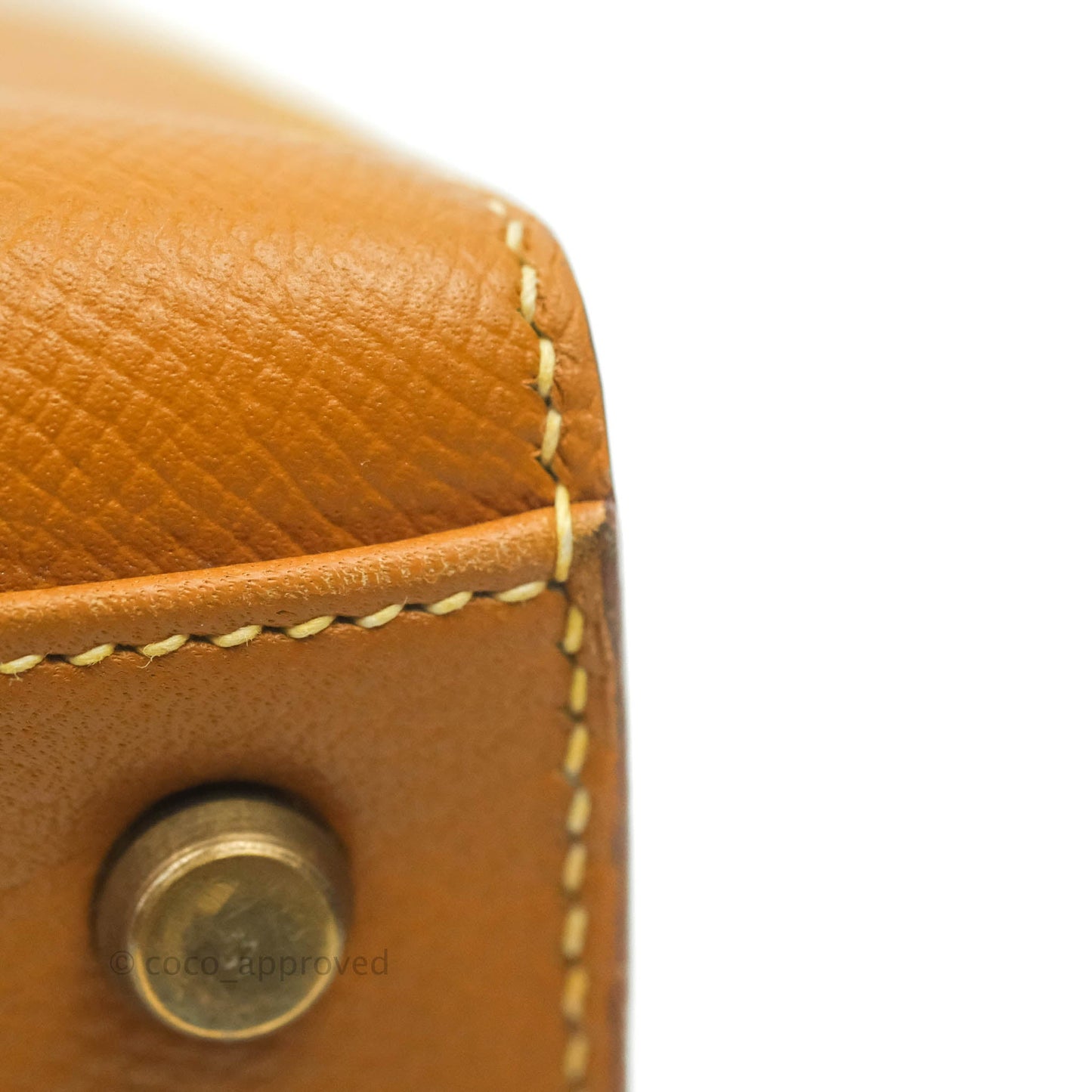Hermès Vintage Kelly 28 Gold Epsom Gold Hardware