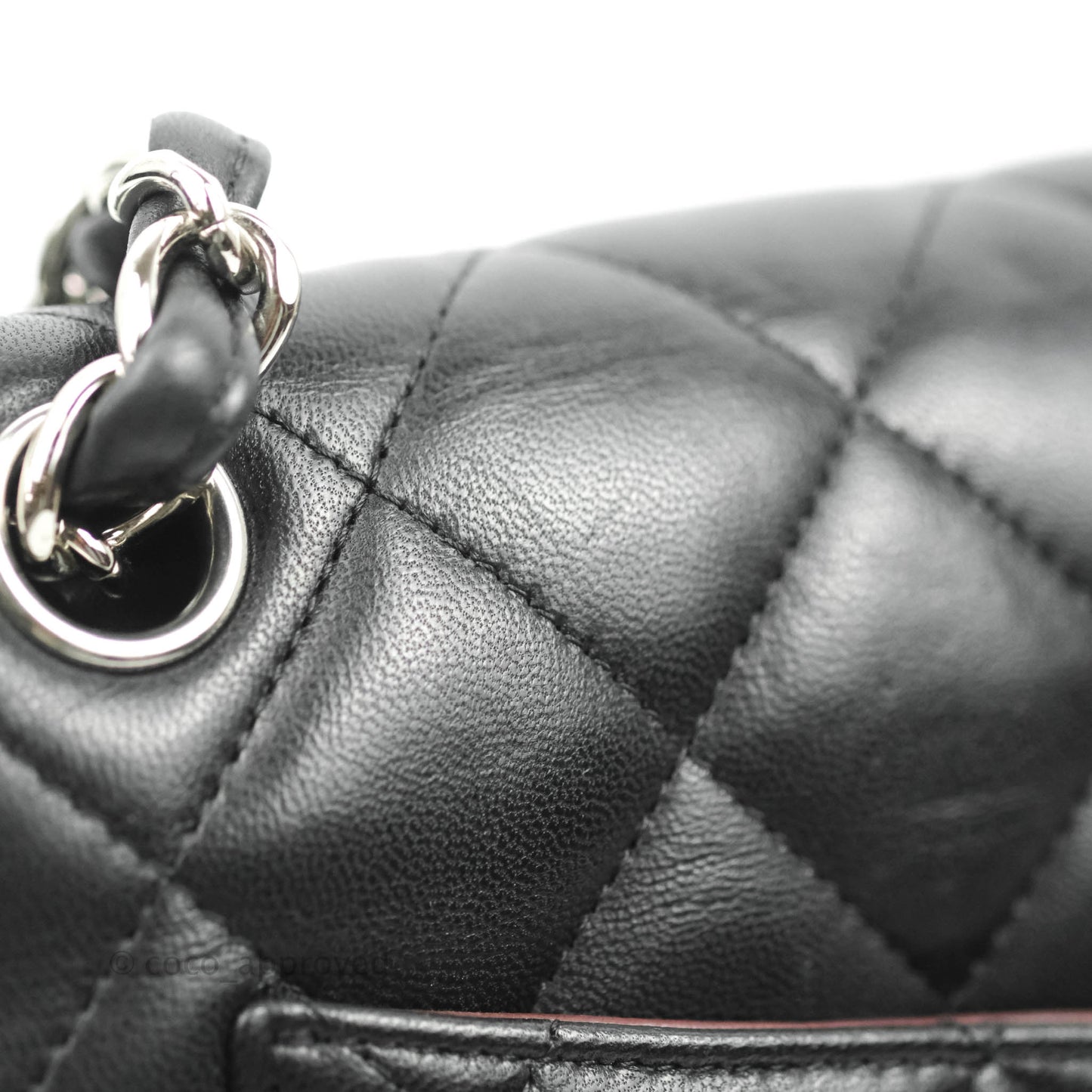 Chanel Jumbo Double Flap Black Lambskin Silver Hardware⁣⁣
