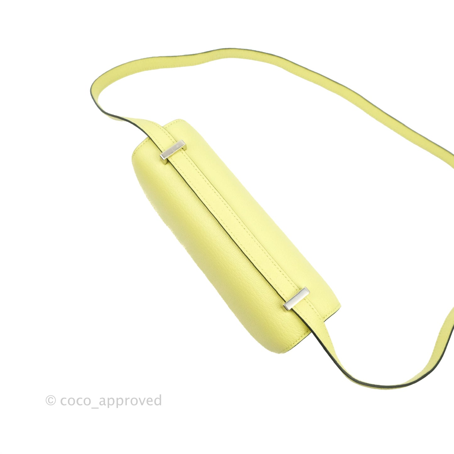 Hermès Constance Mini 18cm R9 Jaune Bourgeon Chevre Mysore Palladium Hardware