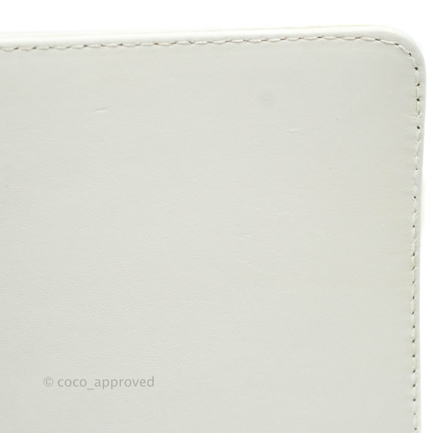 Chanel Quilted Medium Boy Flap Iridescent Chevron White Lambskin Silver Hardware