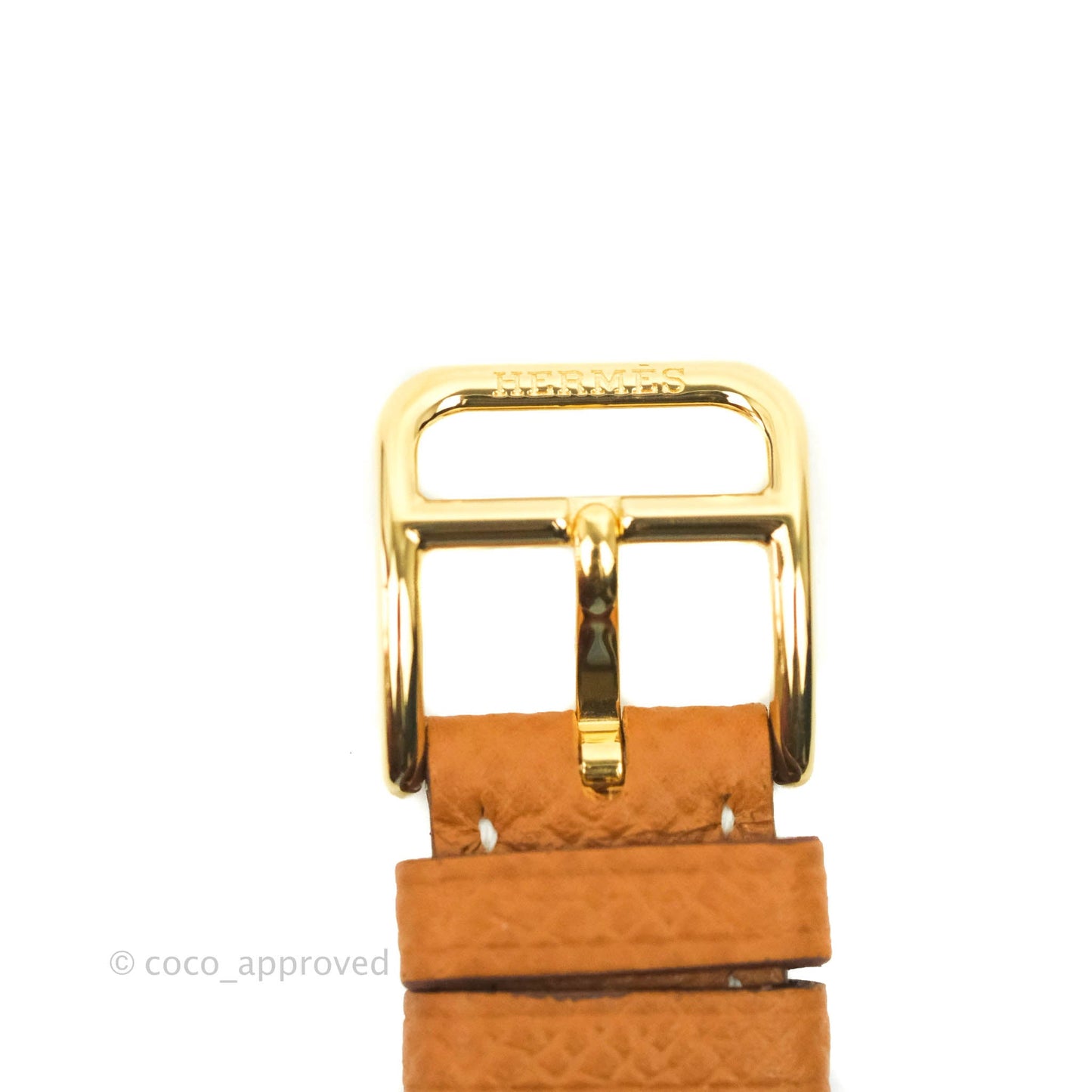 Hermès Heure H PM Watch Gold Epsom Gold Hardware