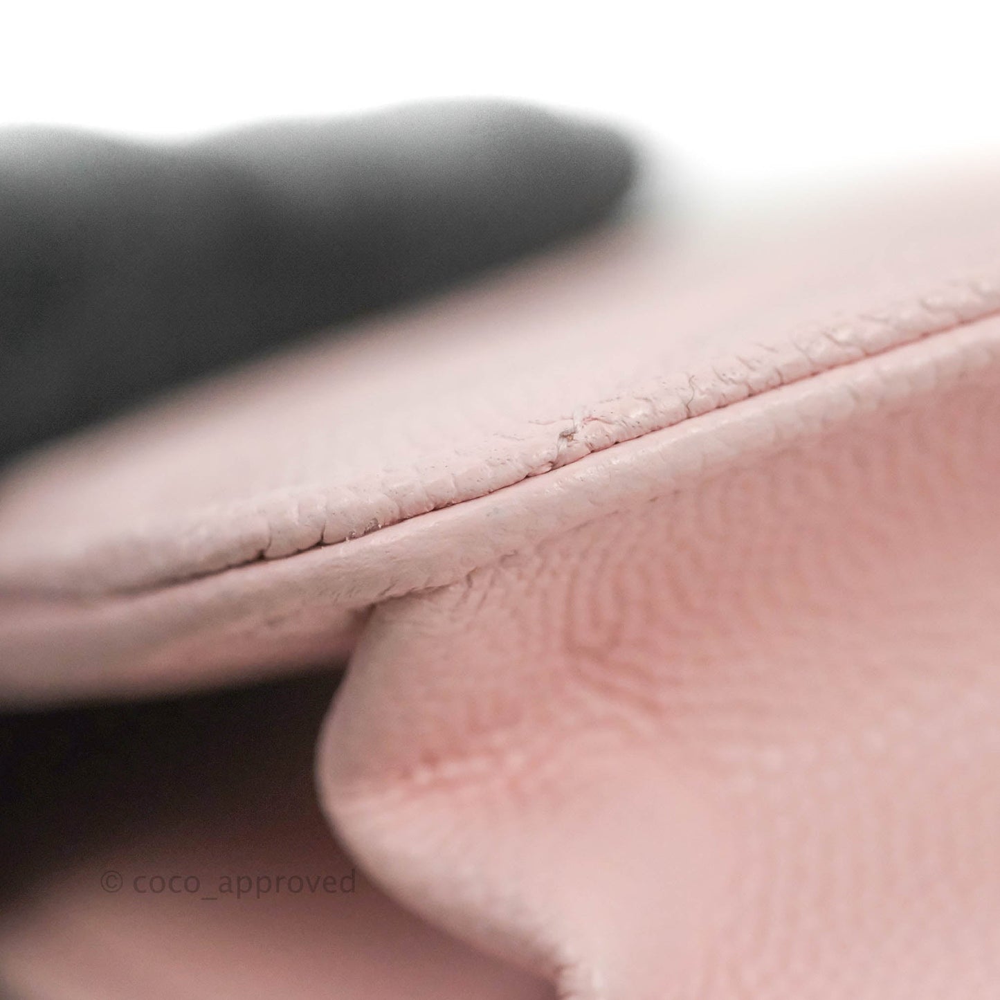 Chanel Quilted Wallet on Chain WOC Crystal Braided CC Light Pink Caviar Gold Hardware