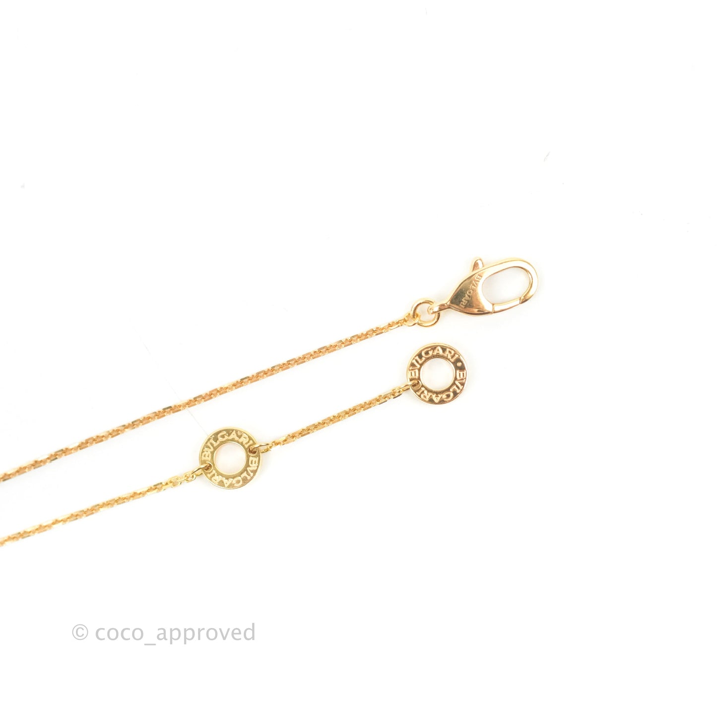 Bvlgari Divas Dream Necklace 18K Rose Gold Diamond Mother of Pearl