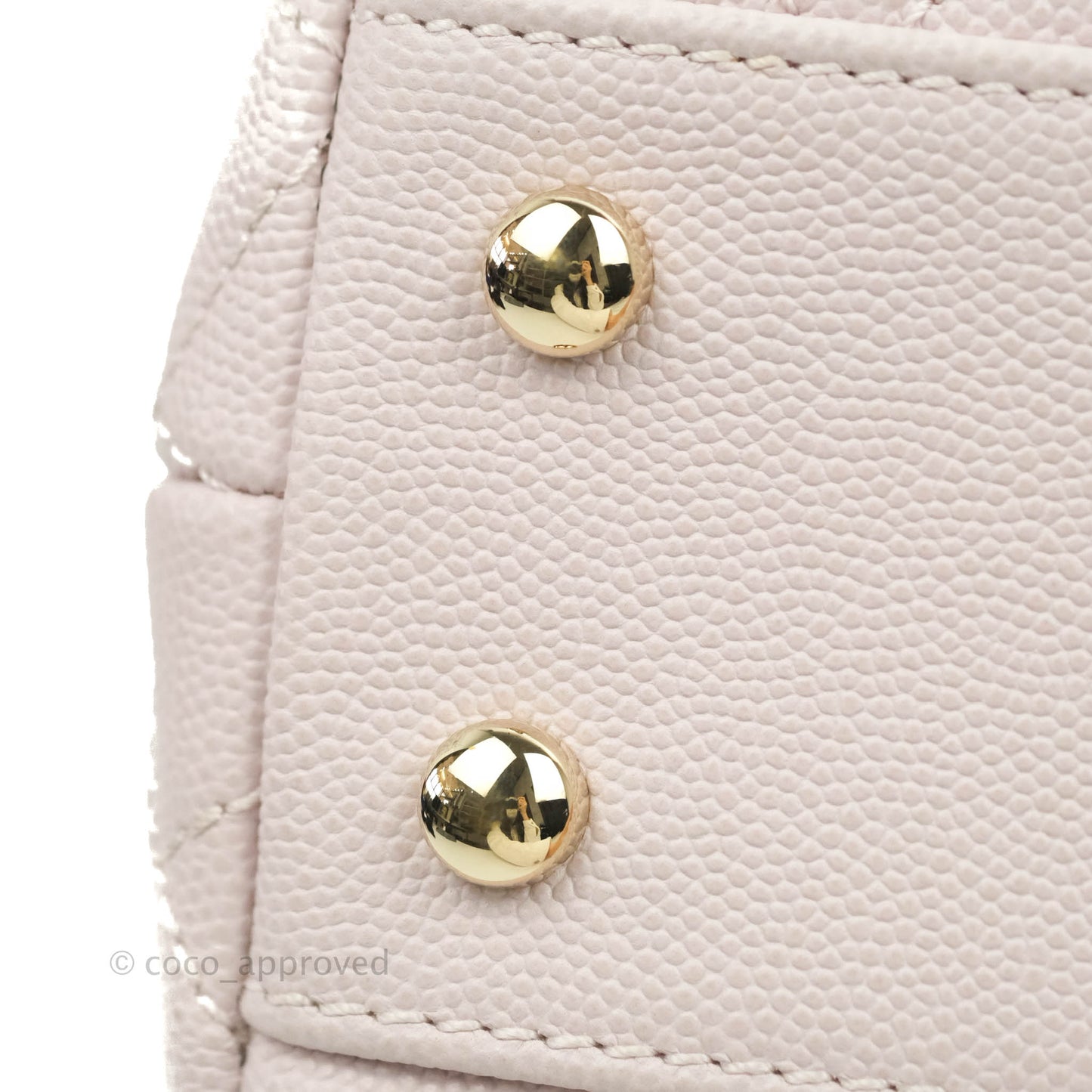 Chanel Small Coco Handle Light Lilac Pink Caviar Gold Hardware