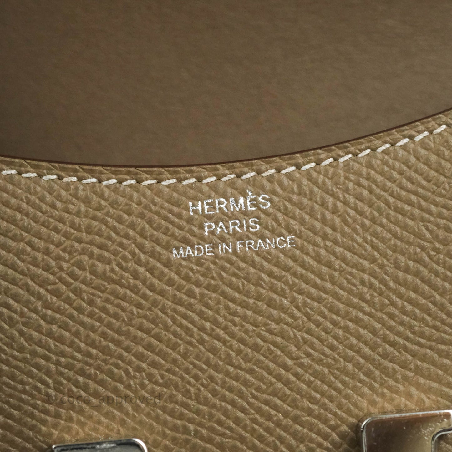 Hermès Constance Slim Wallet Etoupe Epsom Palladium Hardware