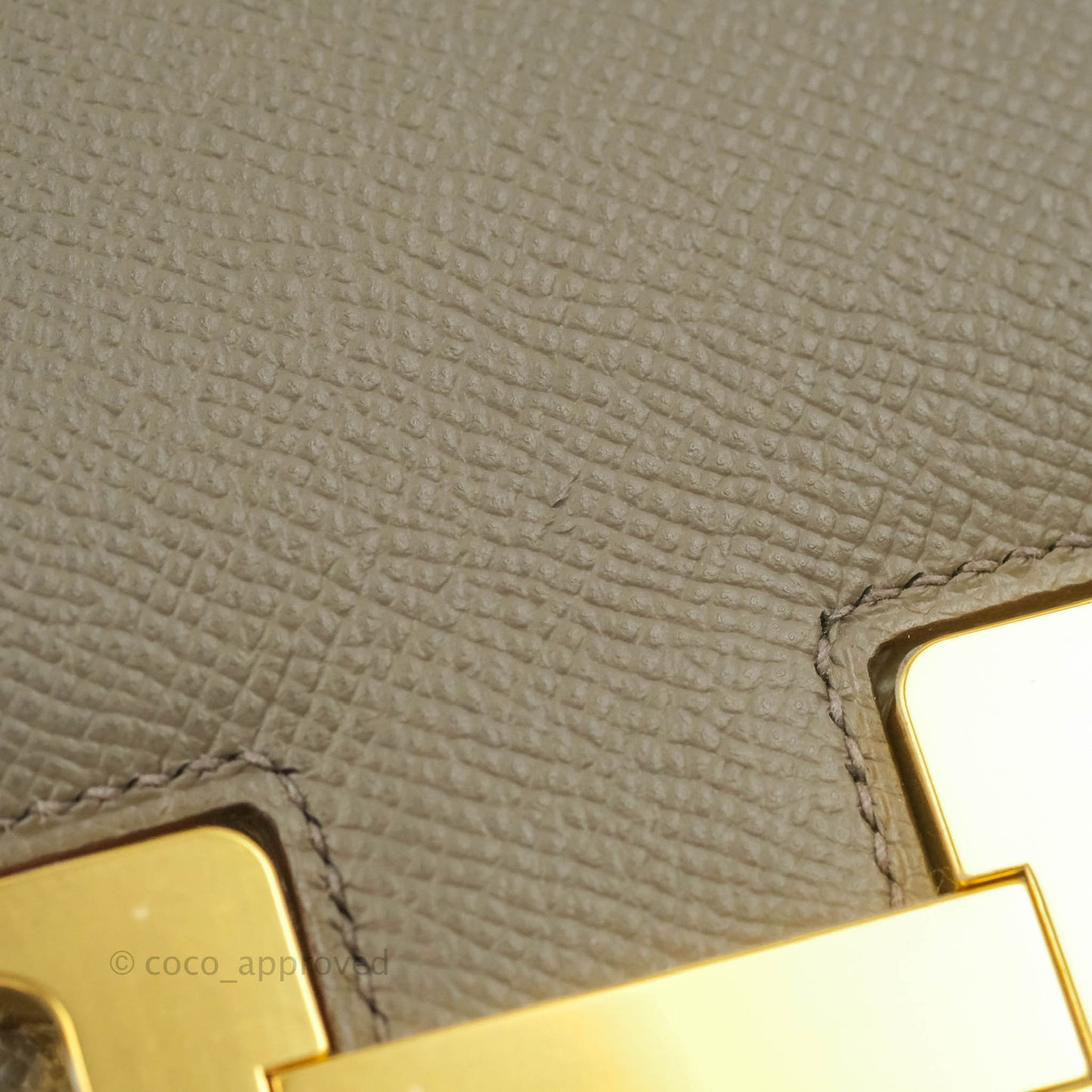 Hermès Constance Mini 18cm Etaine Epsom Gold Hardware