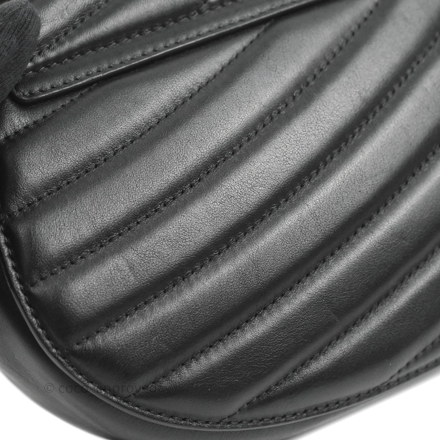 Chloe Quilted Mini Drew Bijou Crossbody Bag Black Smooth Calfskin Gold Hardware