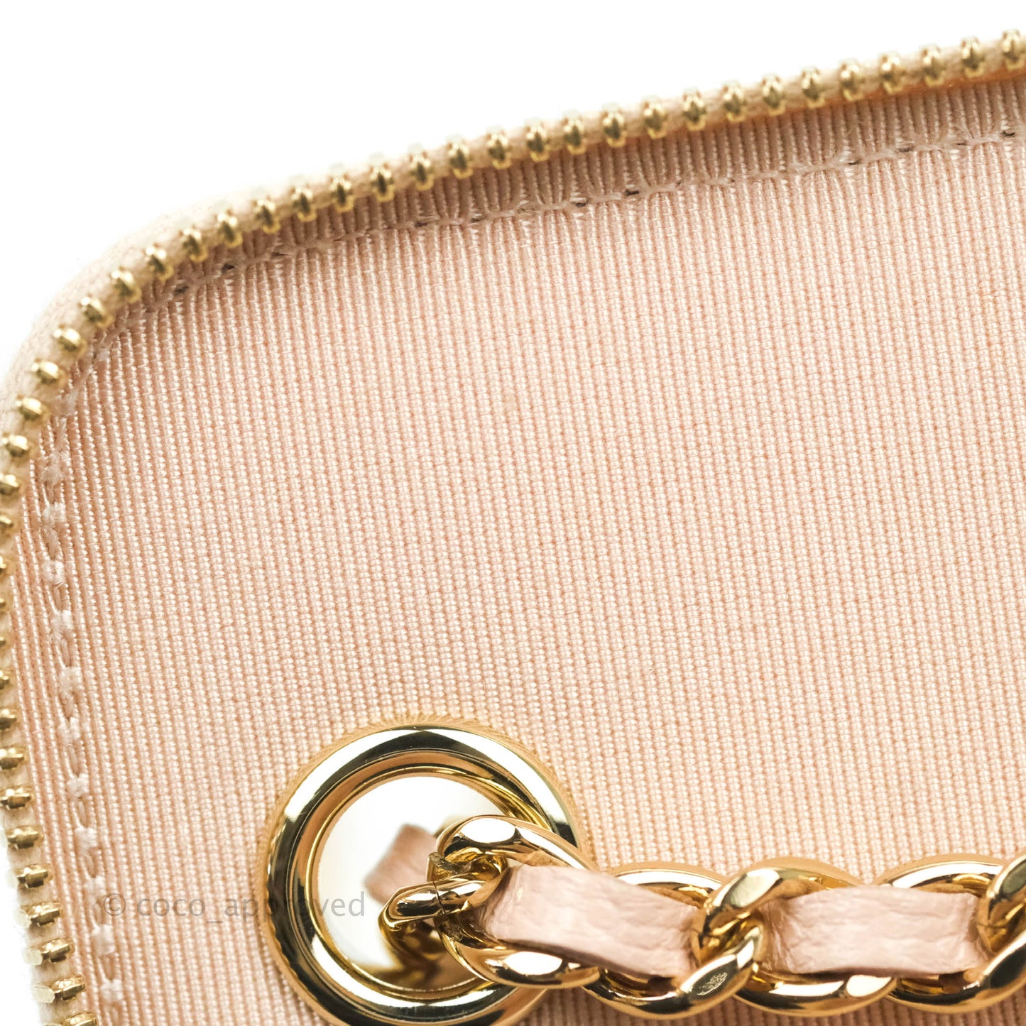 Chanel Classic Mini Vanity With Chain Light Pink Caviar Gold Hardware