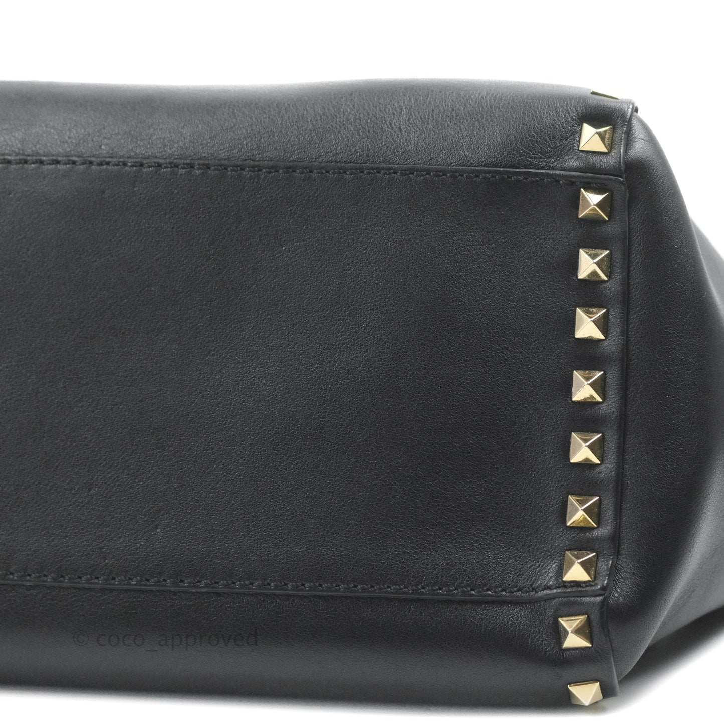 Valentino Garavani Small Rockstud Bag Black Calfskin
