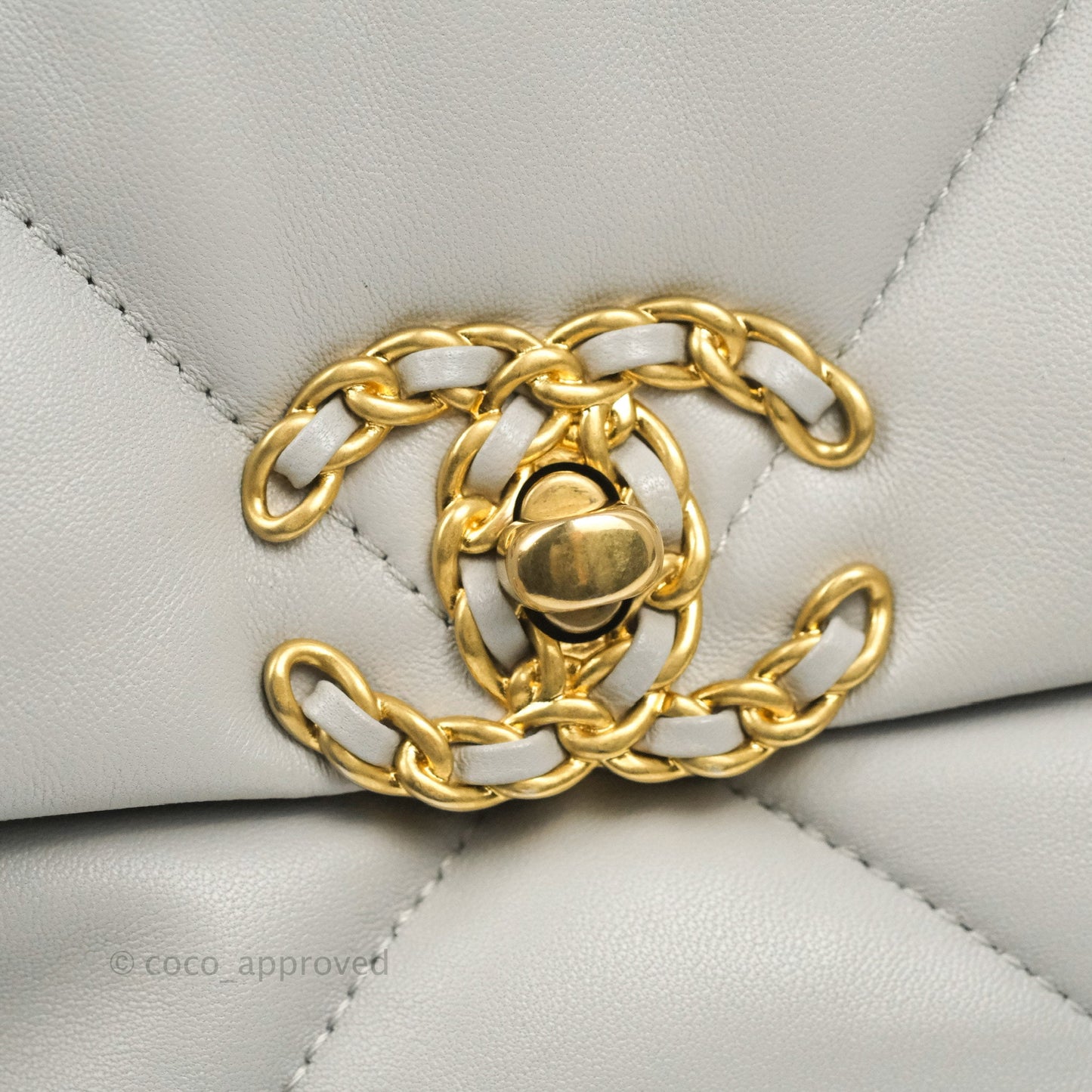 Chanel 19 Small Grey Mixed Hardware 21A