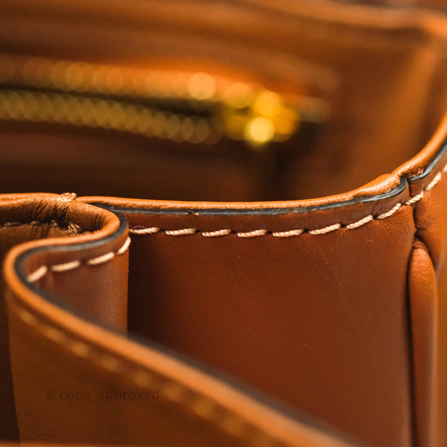 Celine Medium Triomphe Bag Tan Shiny Calfskin