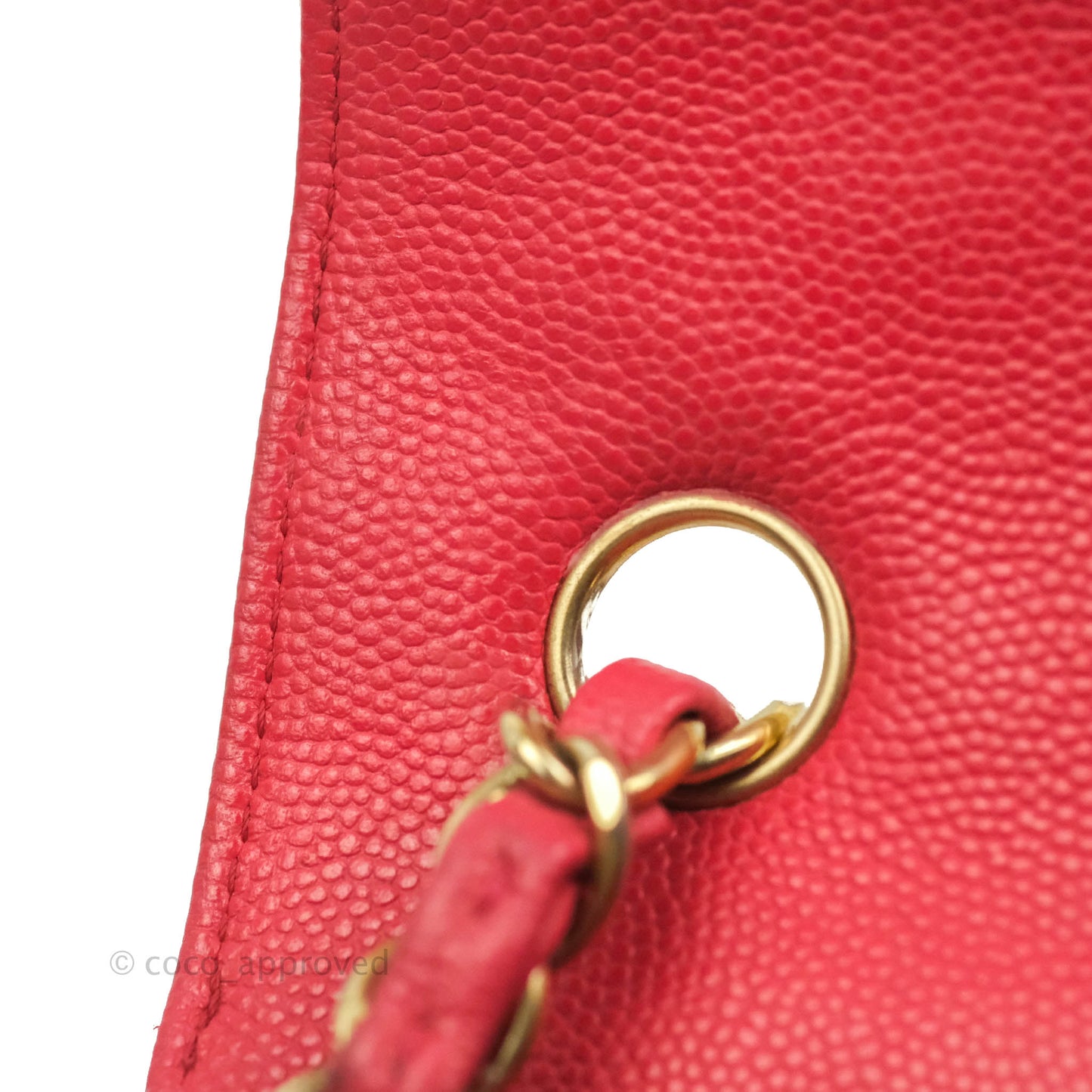 Chanel Quilted Mini Rectangular Flap Pink Caviar Gold Hardware 17C