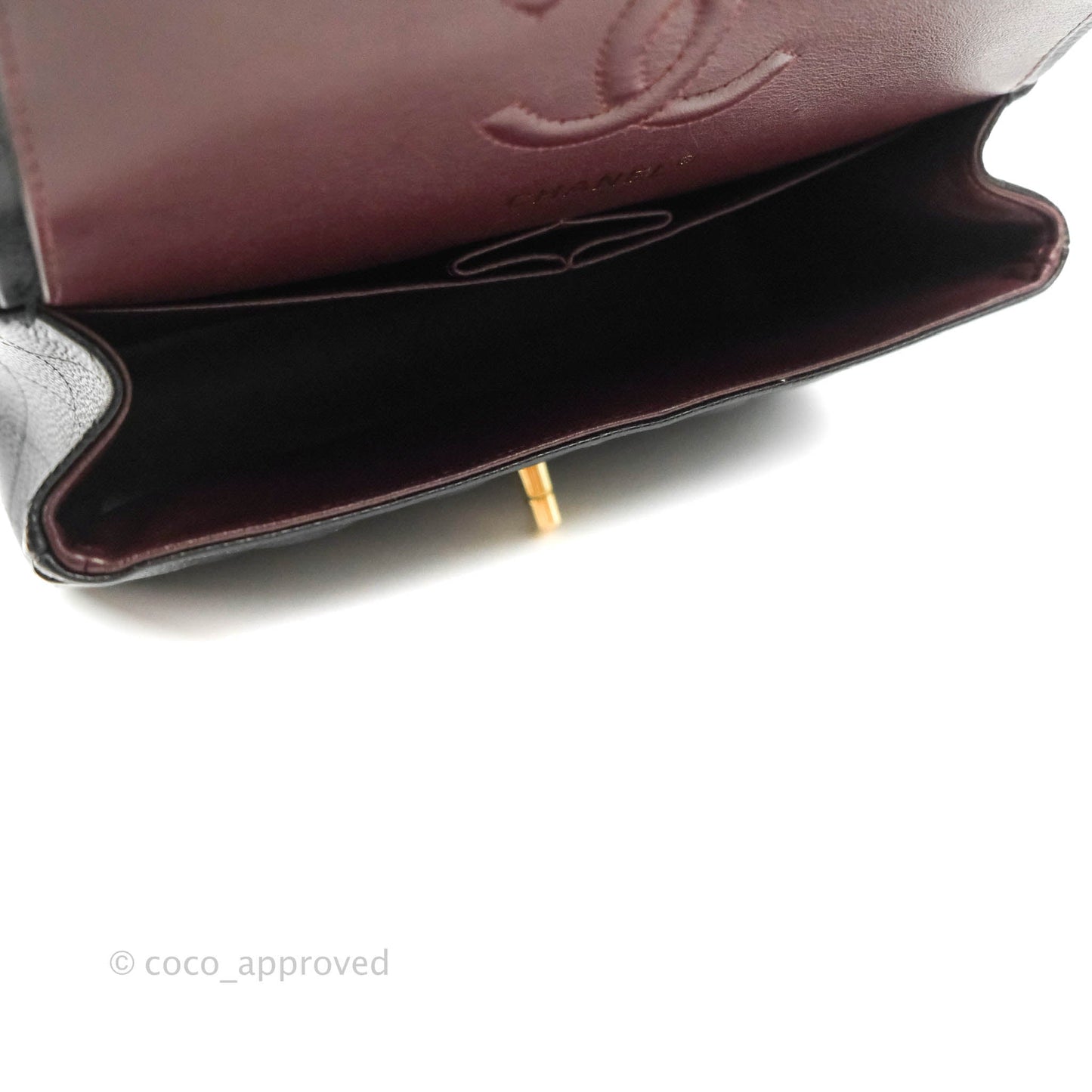 Chanel Small Classic Quilted Flap Black Caviar Gold Hardware